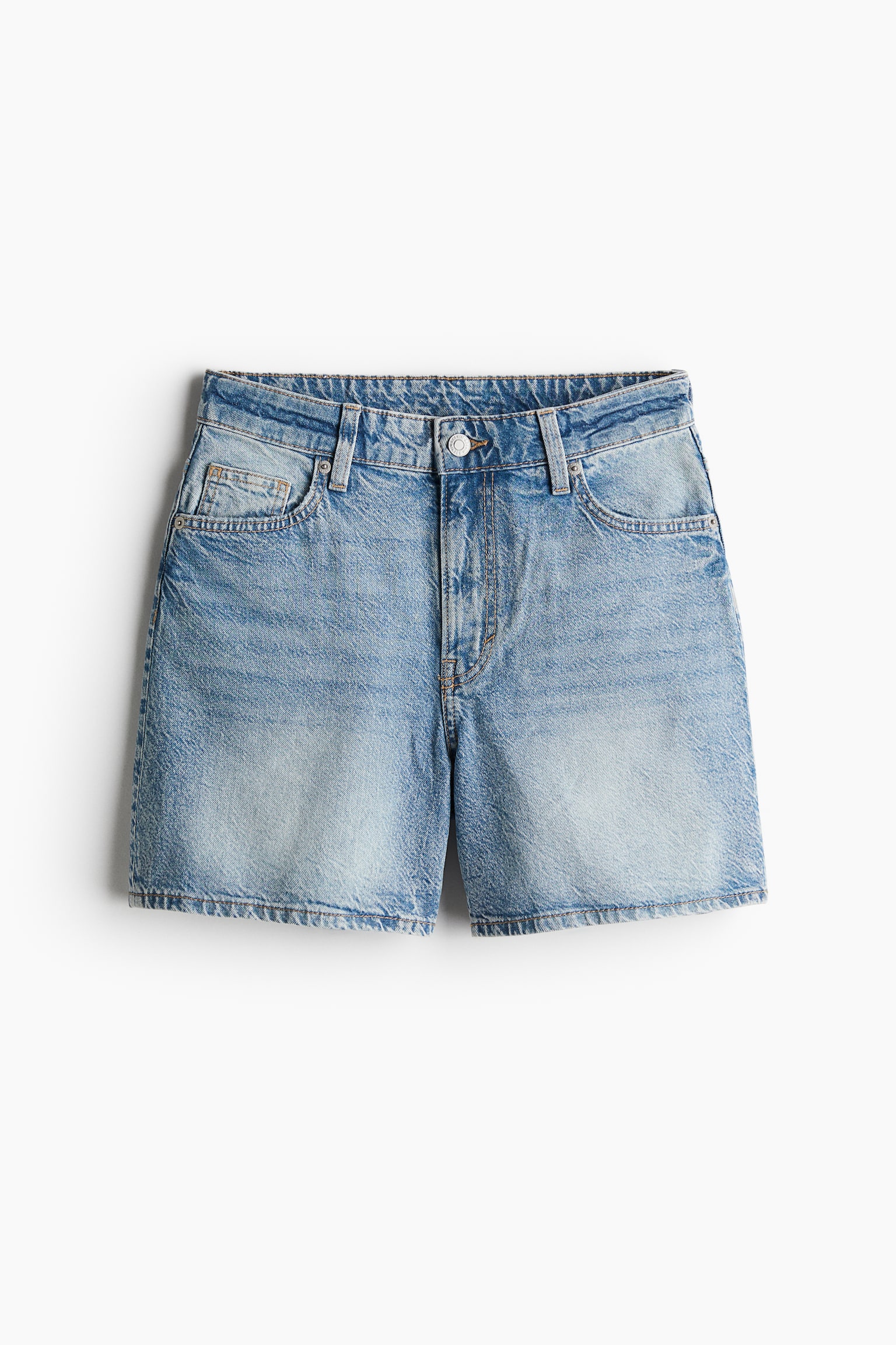 Bermuda High Denim Shorts - Light denim blue/White/Pale denim blue/Black/Denim blue - 2