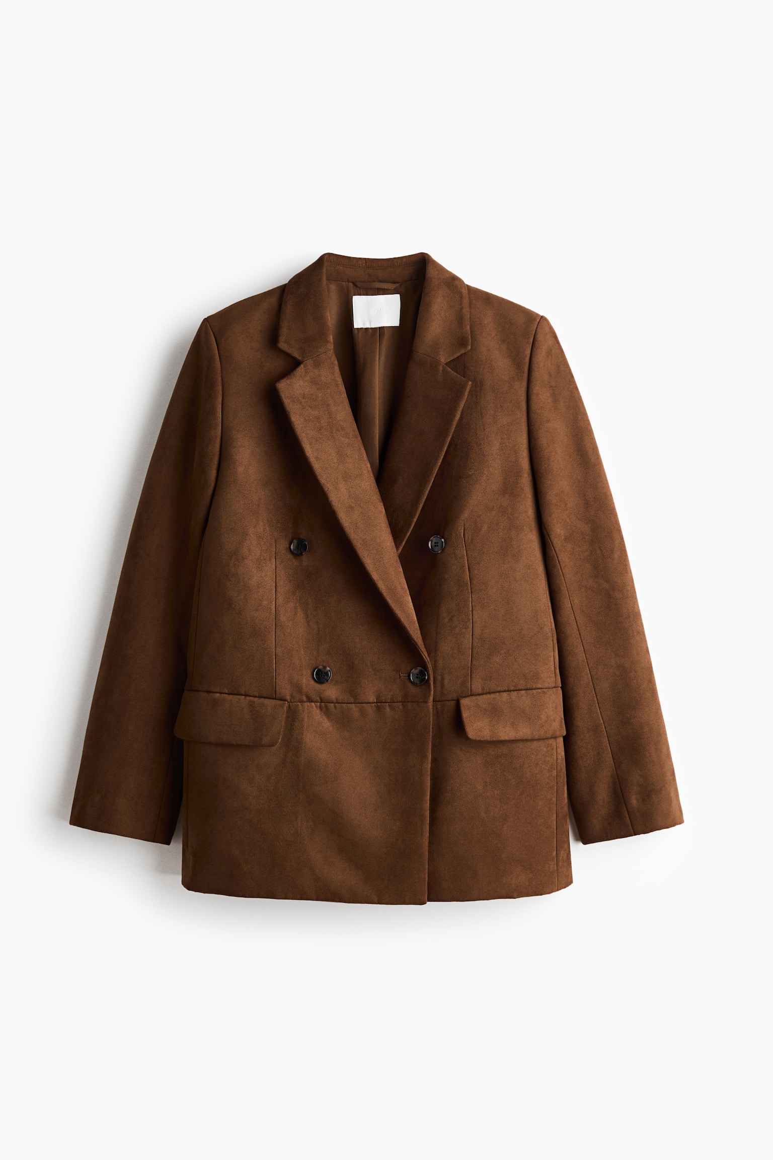 Double-breasted blazer - Brown - 2