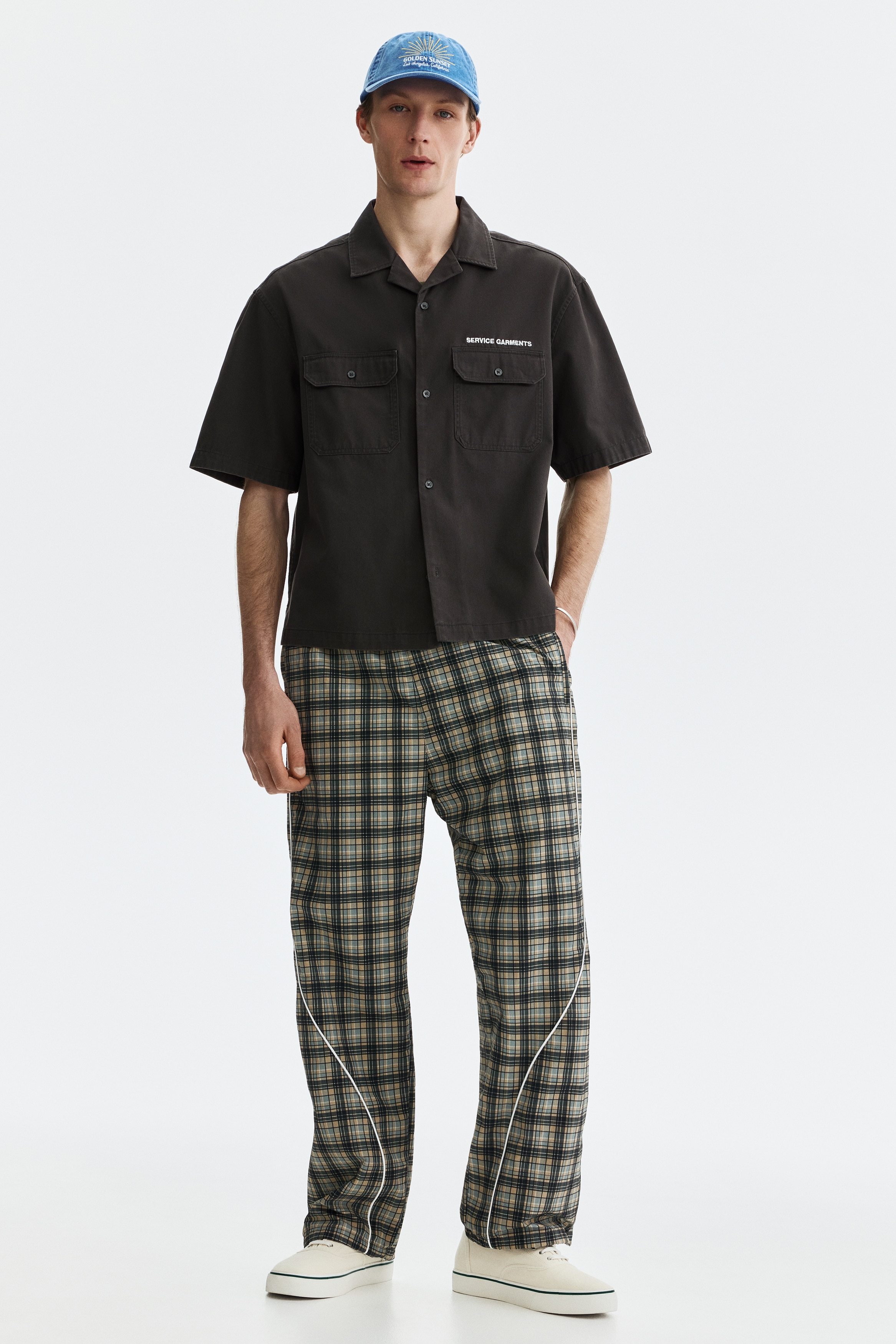 Men's Dark gray/Service Garments Relaxed-Fit Short-Sleeved Utility