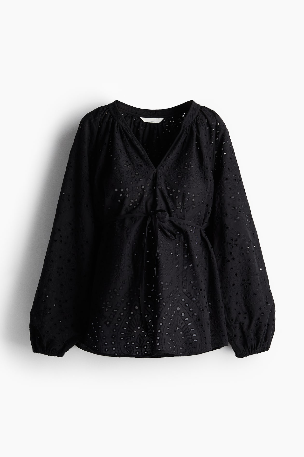MAMA Blouse avec broderie anglaise Noir FEMME H&M FR