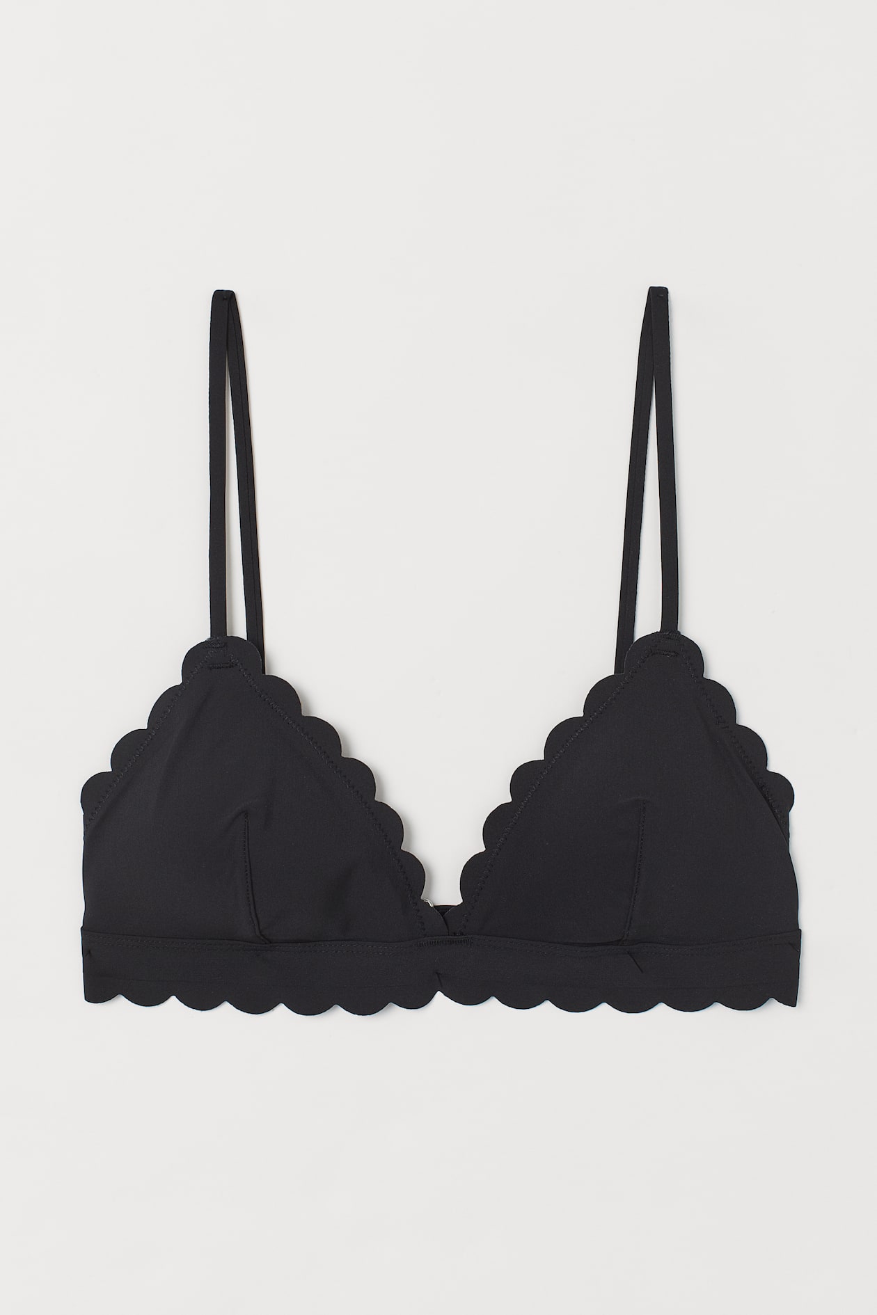 Padded Triangle Bikini Top - Black - Ladies | H&M US