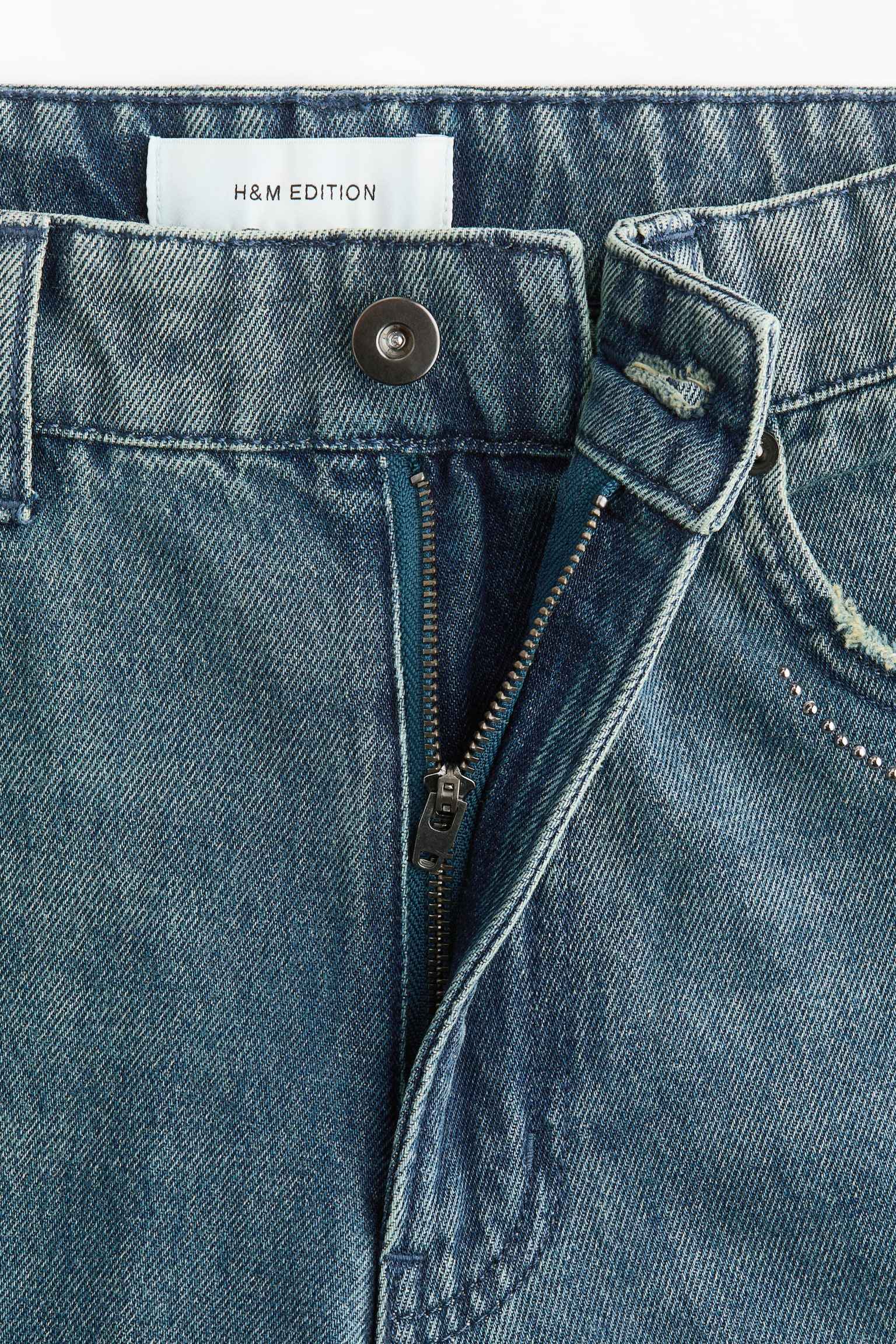 Женские джинсы H&M Straight Regular-Waist, цвет: Светлый джинсовый синий — фото 7