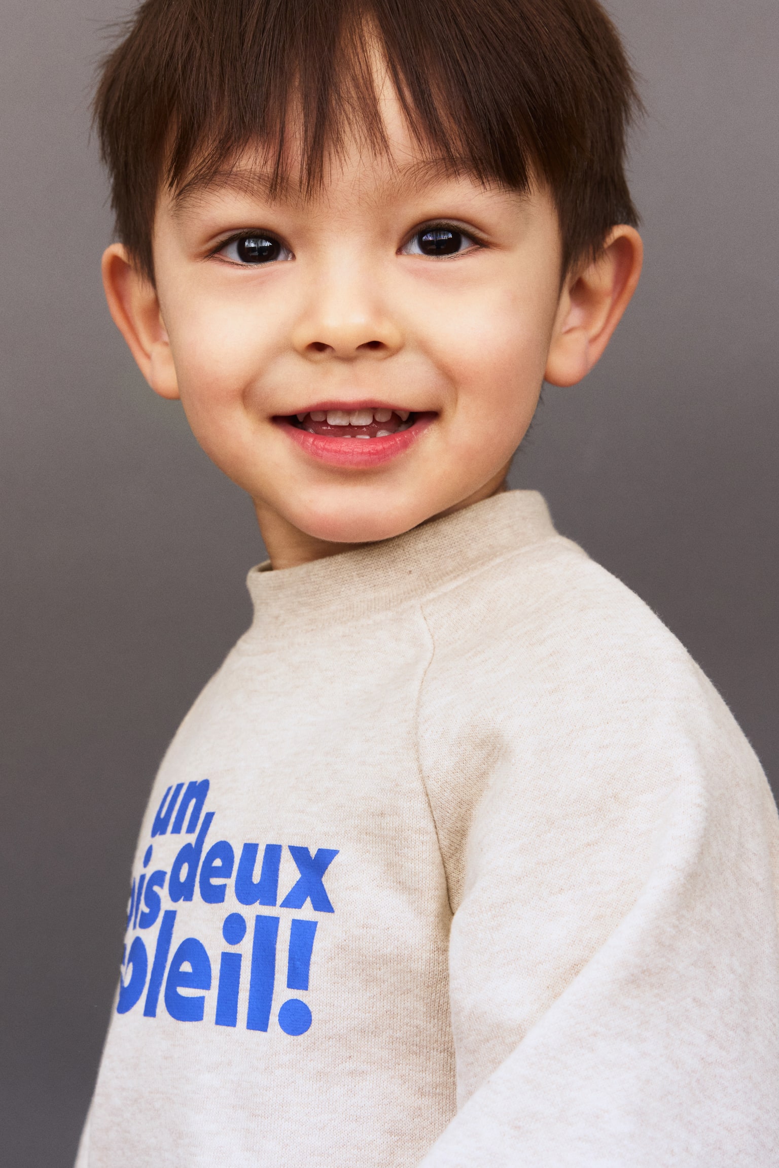 Pamučna dukserica s vezenim detaljem - Svetlobež/Soleil/Smeđa/Bien Joué - 5