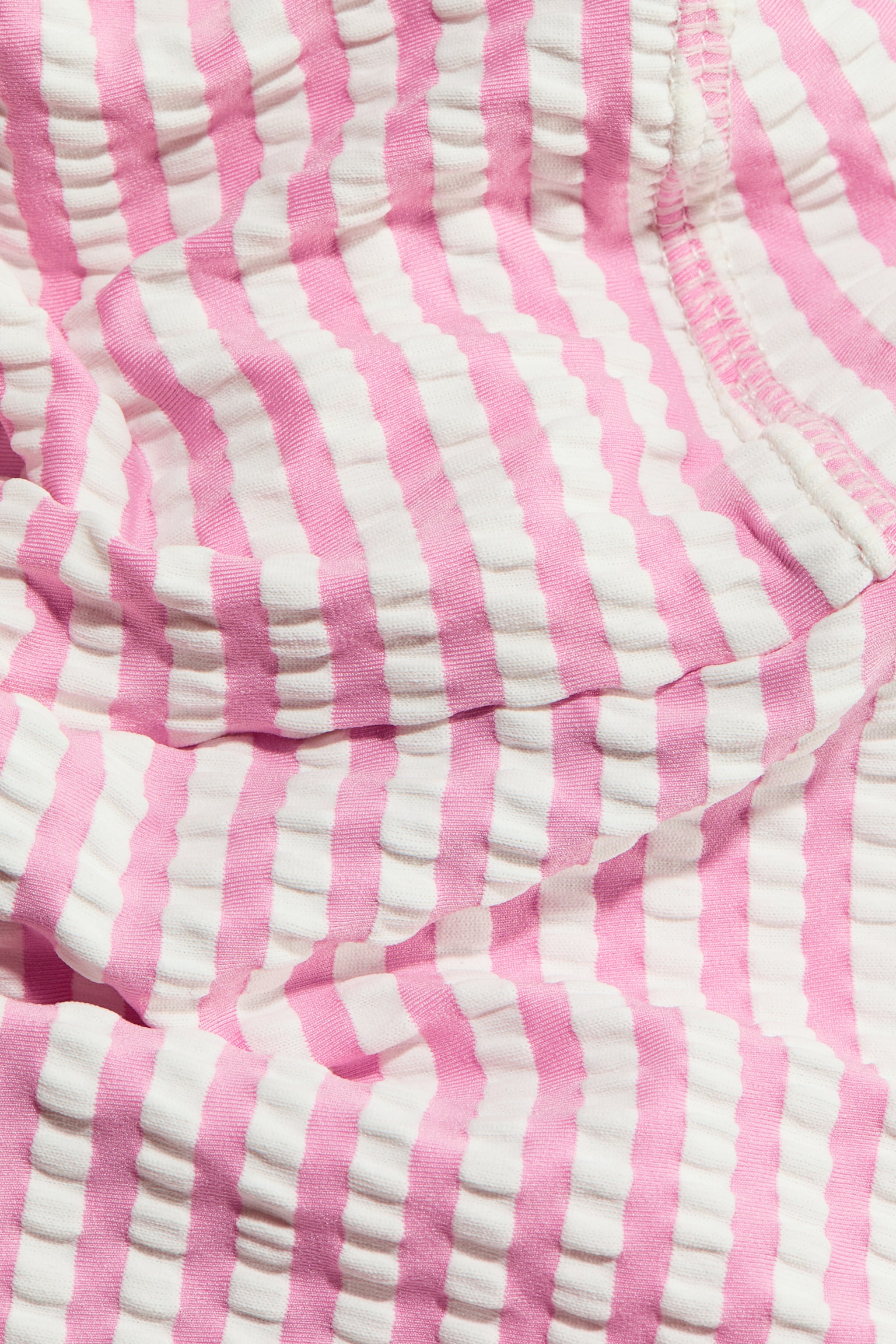 Șapcă de soare din țesătură creponată cu UPF 50 - Roz/dungi/Albastru-deschis/dungi - 2