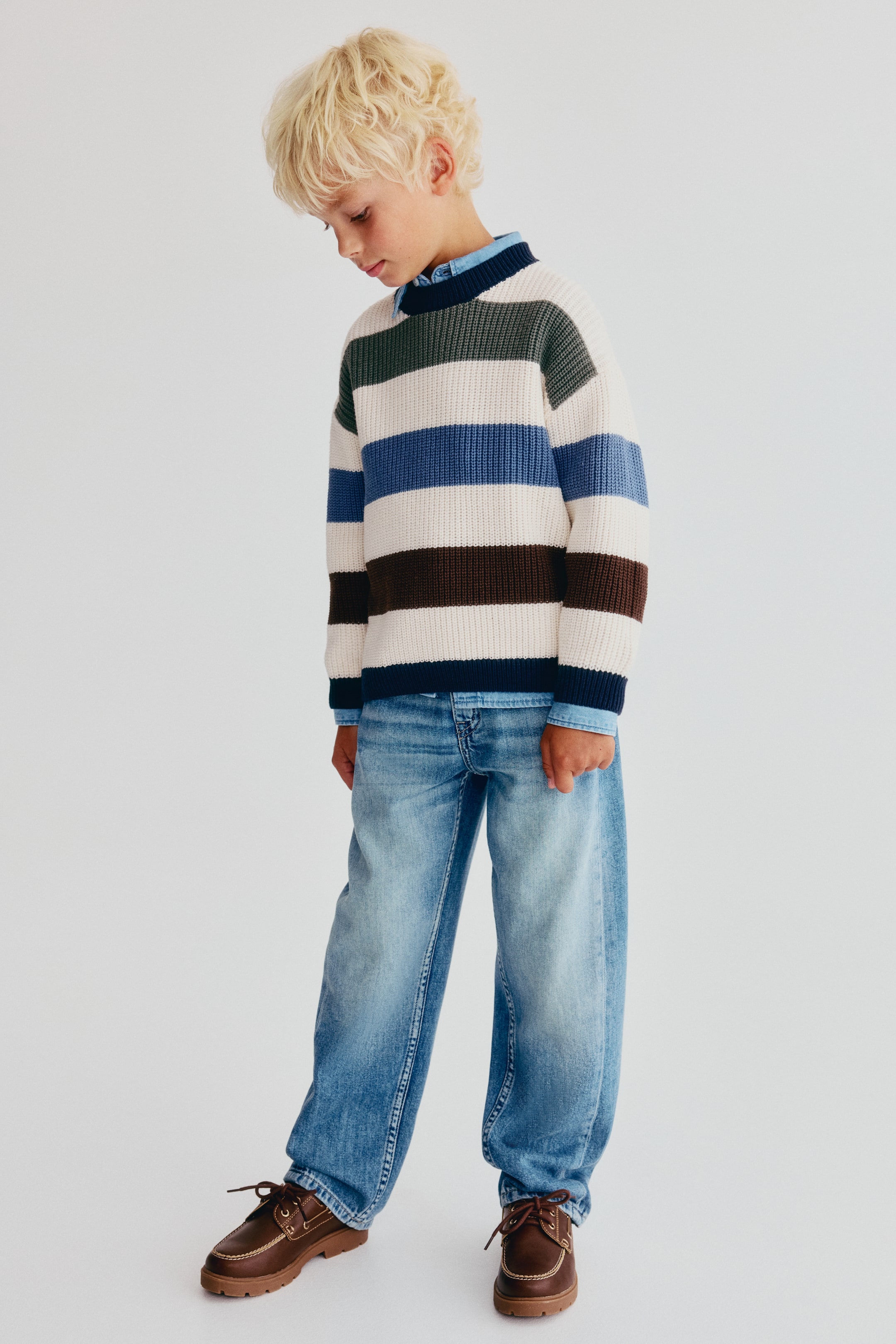 Patent-Knit Sweater
