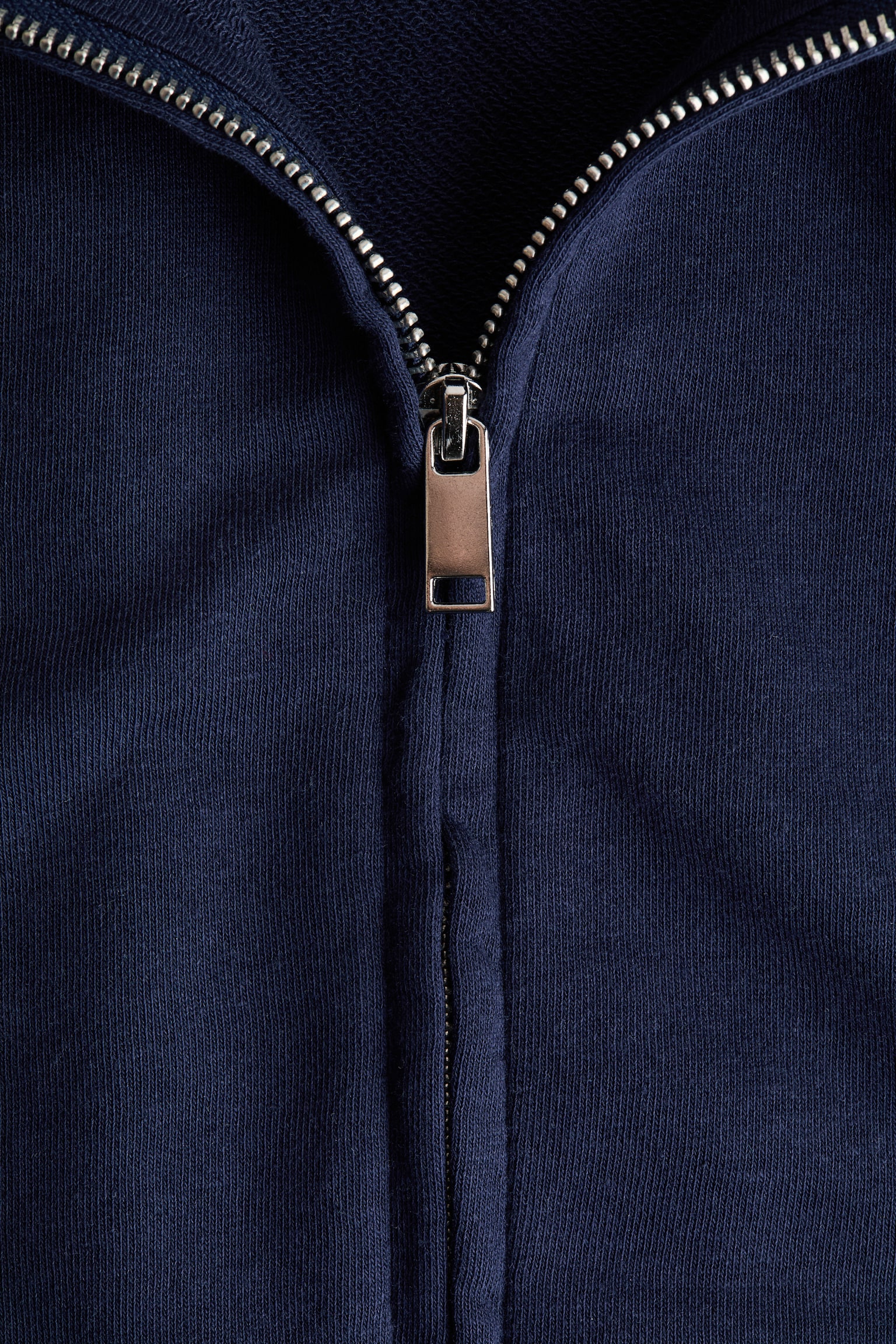 Sudadera corta con zíper - Azul marino/Gris jaspeado claro/Beige claro - 4