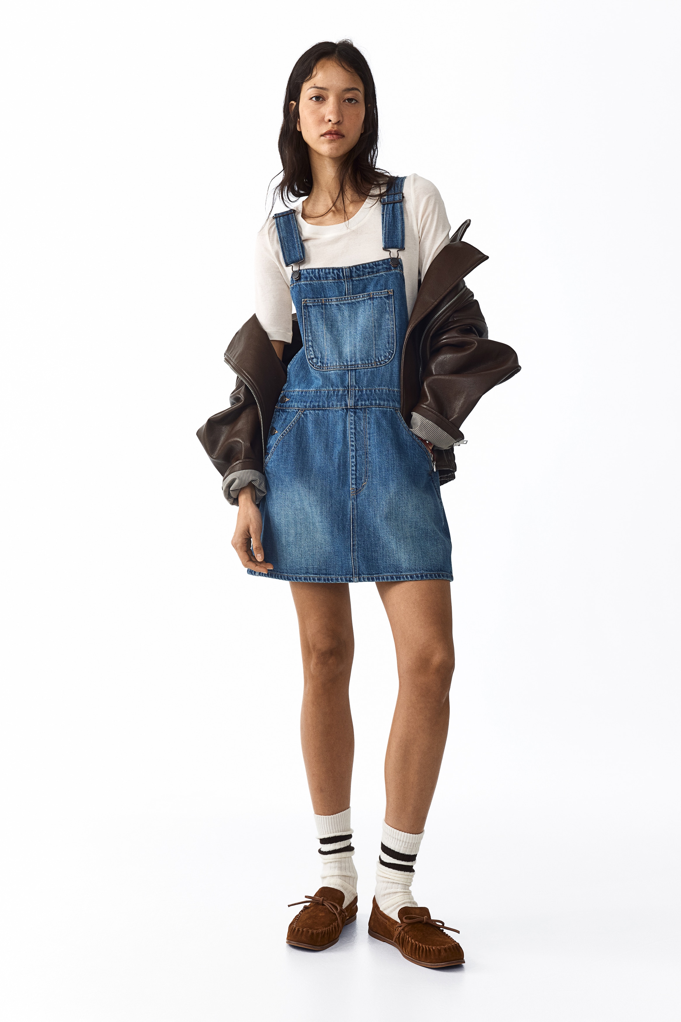 white christmas dresses HM Denim Bandeau Dress – Montivo main image 1