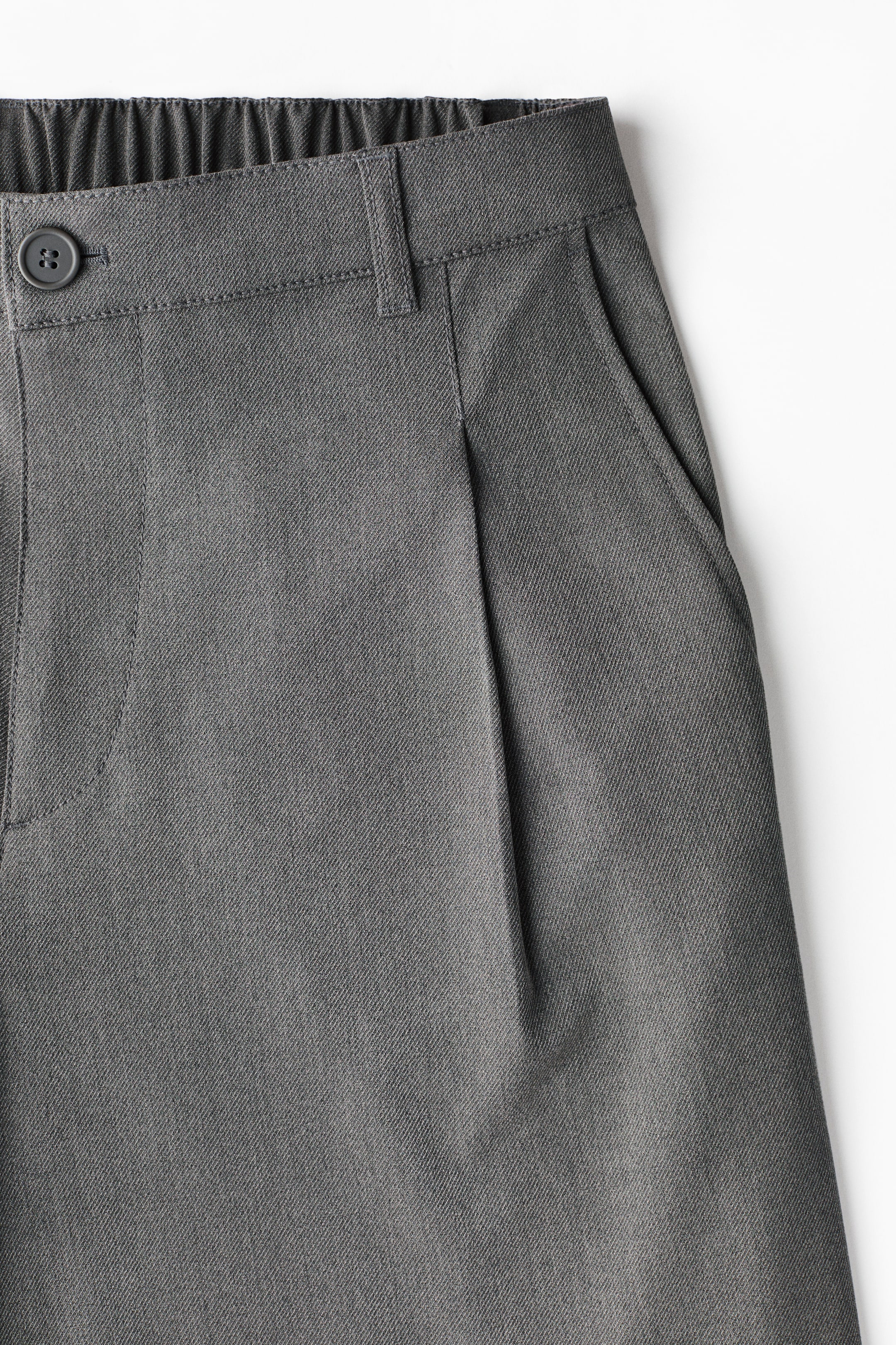 Xem ảnh lớn hơn: Quần dài kiểu may đo Loose Fit - Màu xám - Men | H&M VN 3