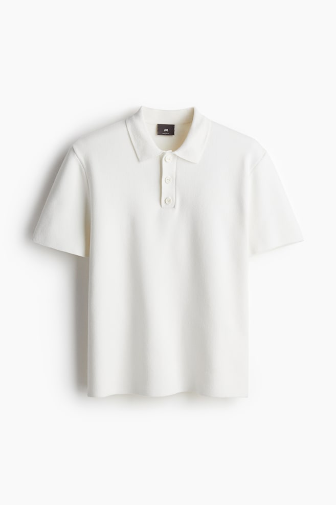Polo en punto fino Regular Fit - Blanco - 1