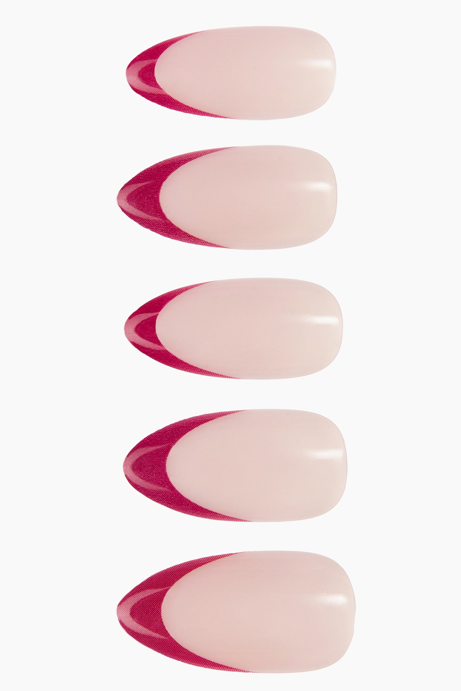 Press-on nails - Ruby Tips/Icy Rose/Midnight Metal/Square Long Chrome Beetle/Almond Long Tortoiseshell - 2