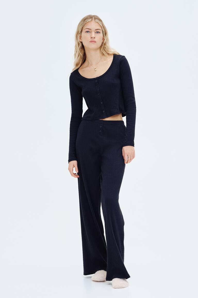 Sleepwear Pyjama H Et M Femme Womens Long Sleeve Cotton Pyjamas