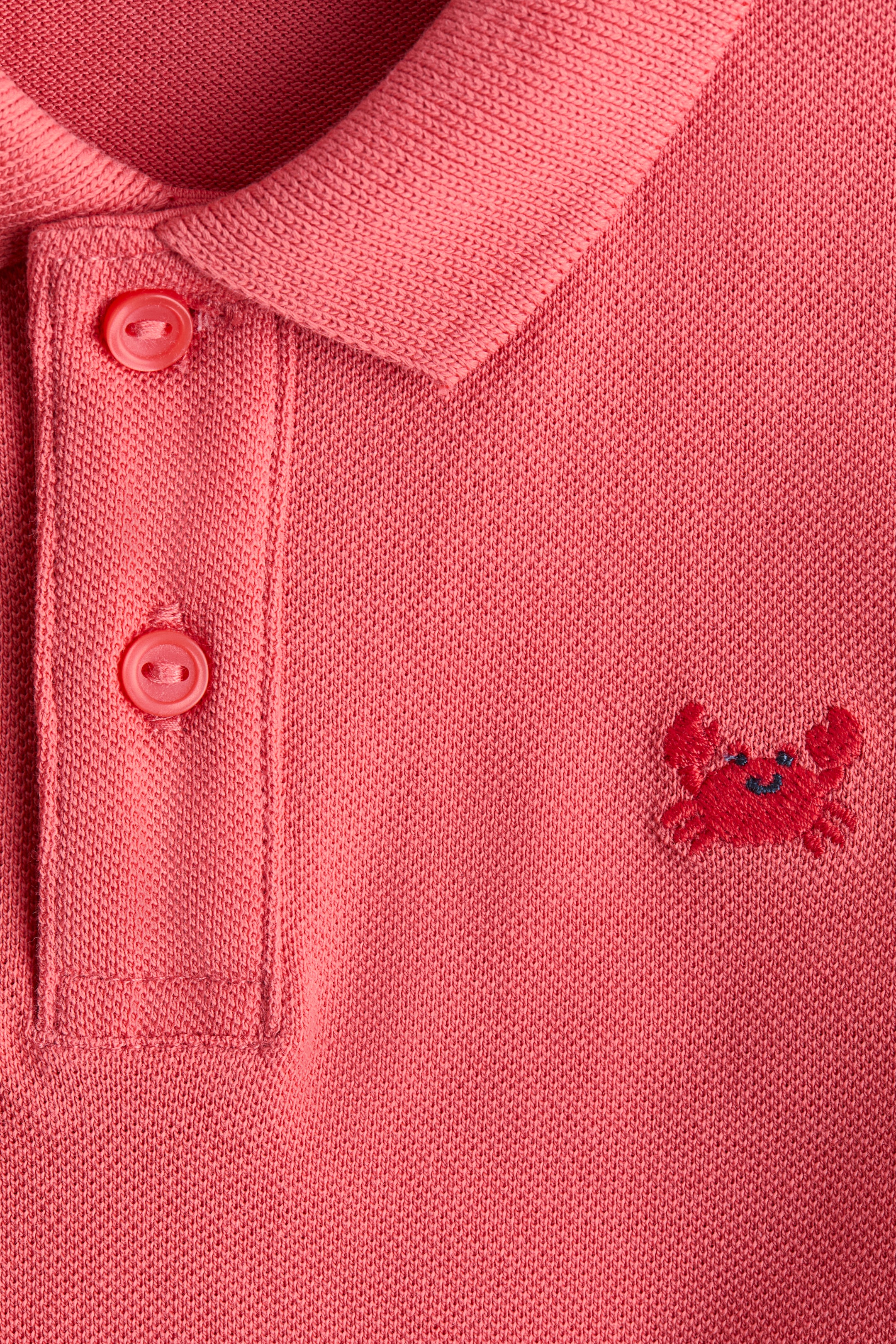 刺繍ディテールポロシャツ - ラズベリーレッド - Kids | H&M JP