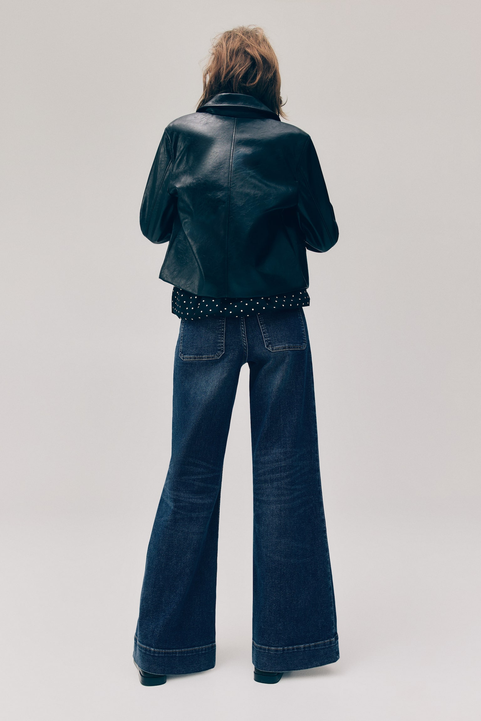 Wide High Jeans - Námornícka džínsovomodrá/Džínsová čierna/Tmavá džínsovomodrá/Svetlá džínsovomodrá - 7