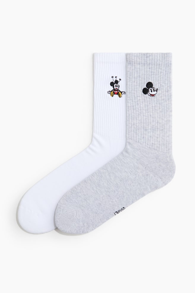 2-Pack Socks - Gray melange/Mickey Mouse/White/Mickey Mouse/White/The Simpsons/White/Rocky/White/Beastie Boys/White/Wu-Tang Clan/White/Fight Club/Black/Ford/Black/Batman/Gray melange/Snoopy/Black/Coca-Cola/Gray melange/Keith Haring/Gray melange/Snoopy/Pink/Keith Haring/Black/Keith Haring/White/Los Angeles Lakers/Black/Chicago Bulls/Black/Philadelphia 76ers/White/New York Knicks - 1