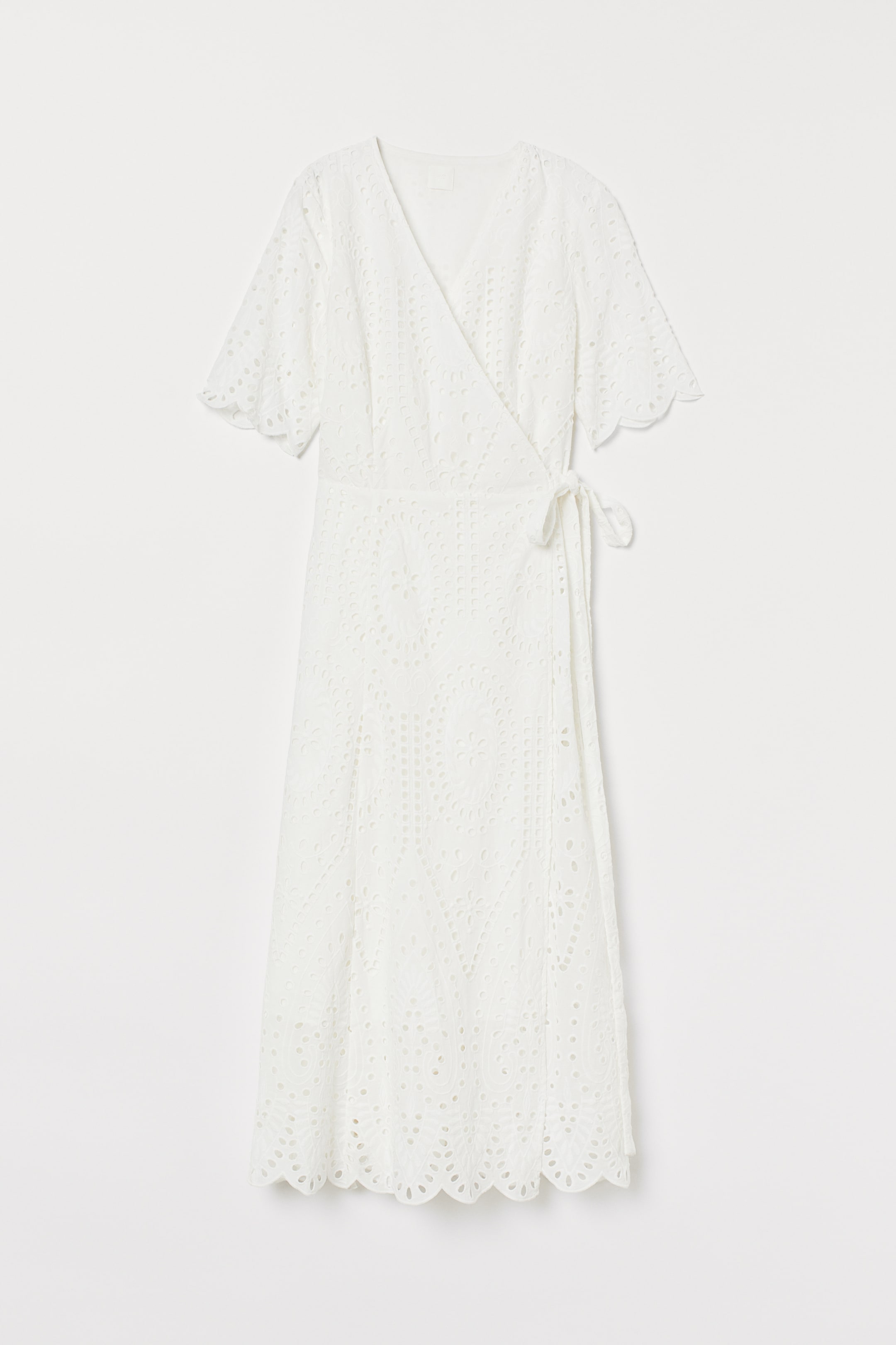 Overslagjurk met borduursel