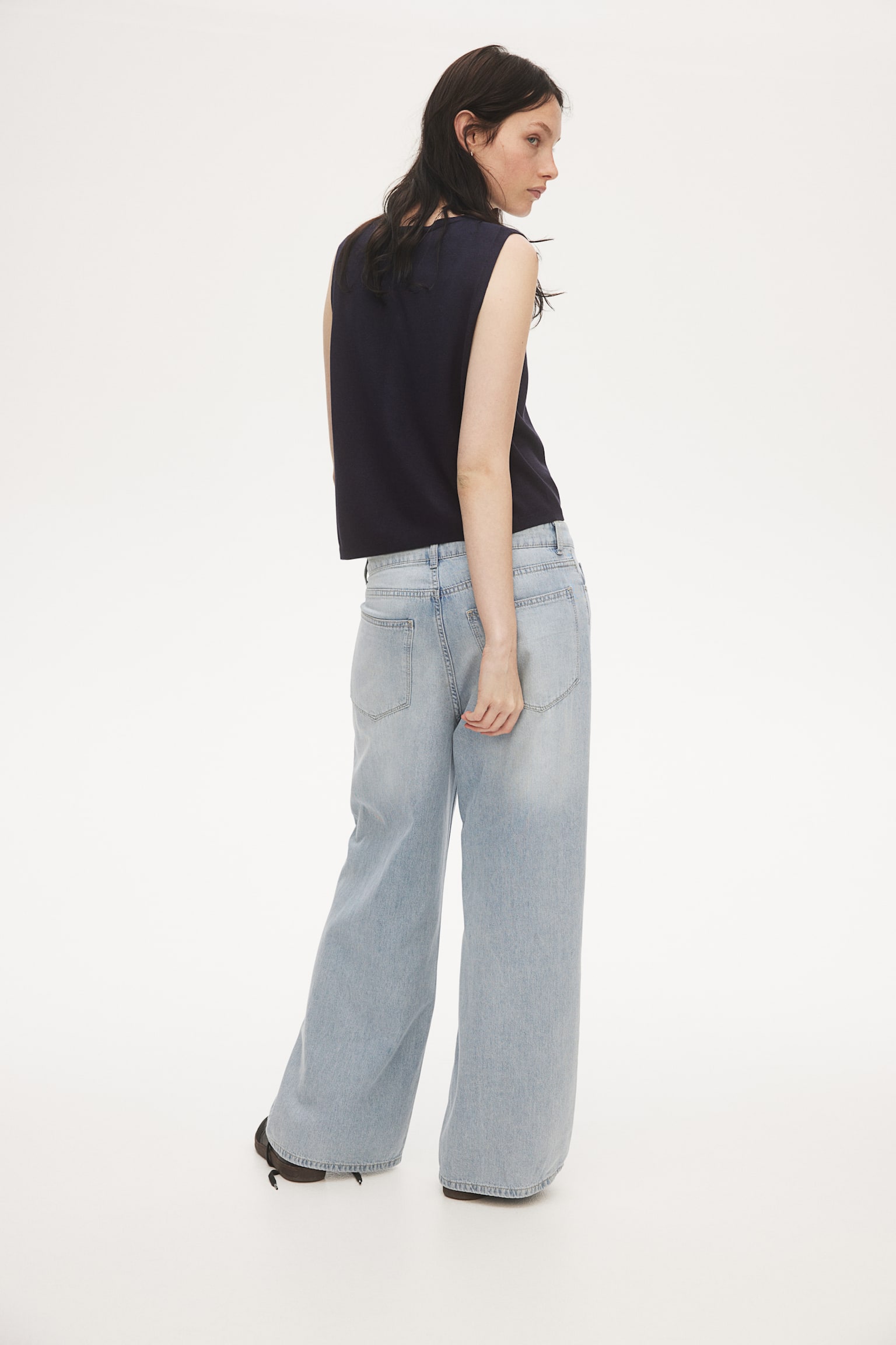 Baggy Wide Low Jeans - Pale denim blue/Light denim blue/Light grey/Light denim blue - 7