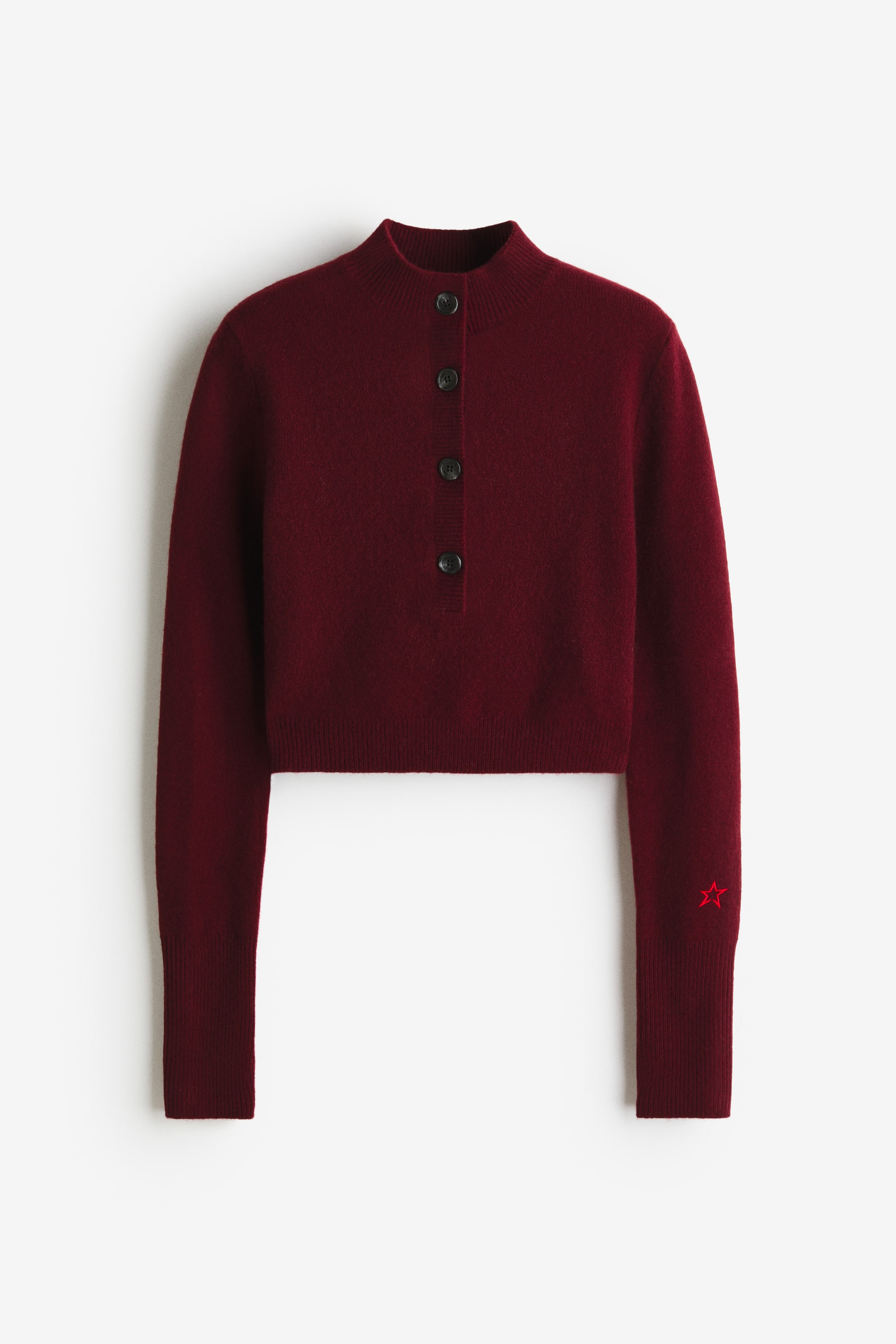 View larger image: Wool-blend top - Burgundy - Ladies | H&M IE 7