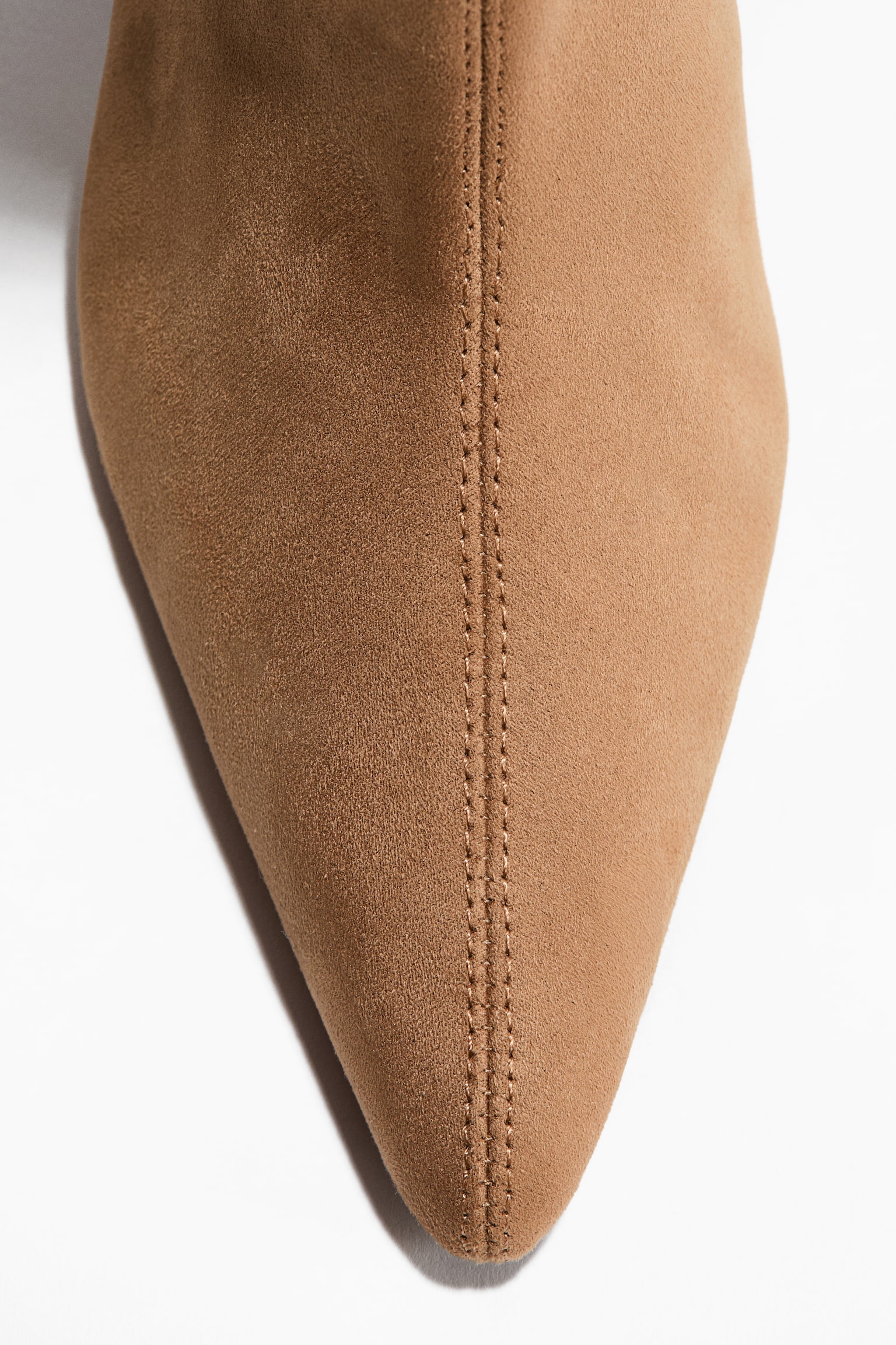 Pointed Boots - Beige/Gray/Black - 4