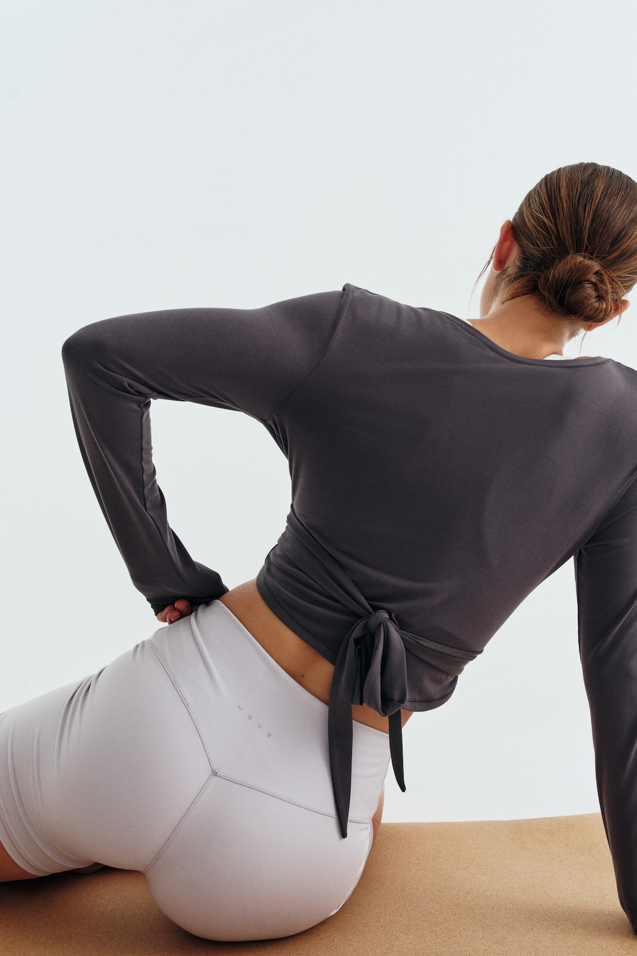 Tie-Front Yoga Crop Top with SoftMove - image 2