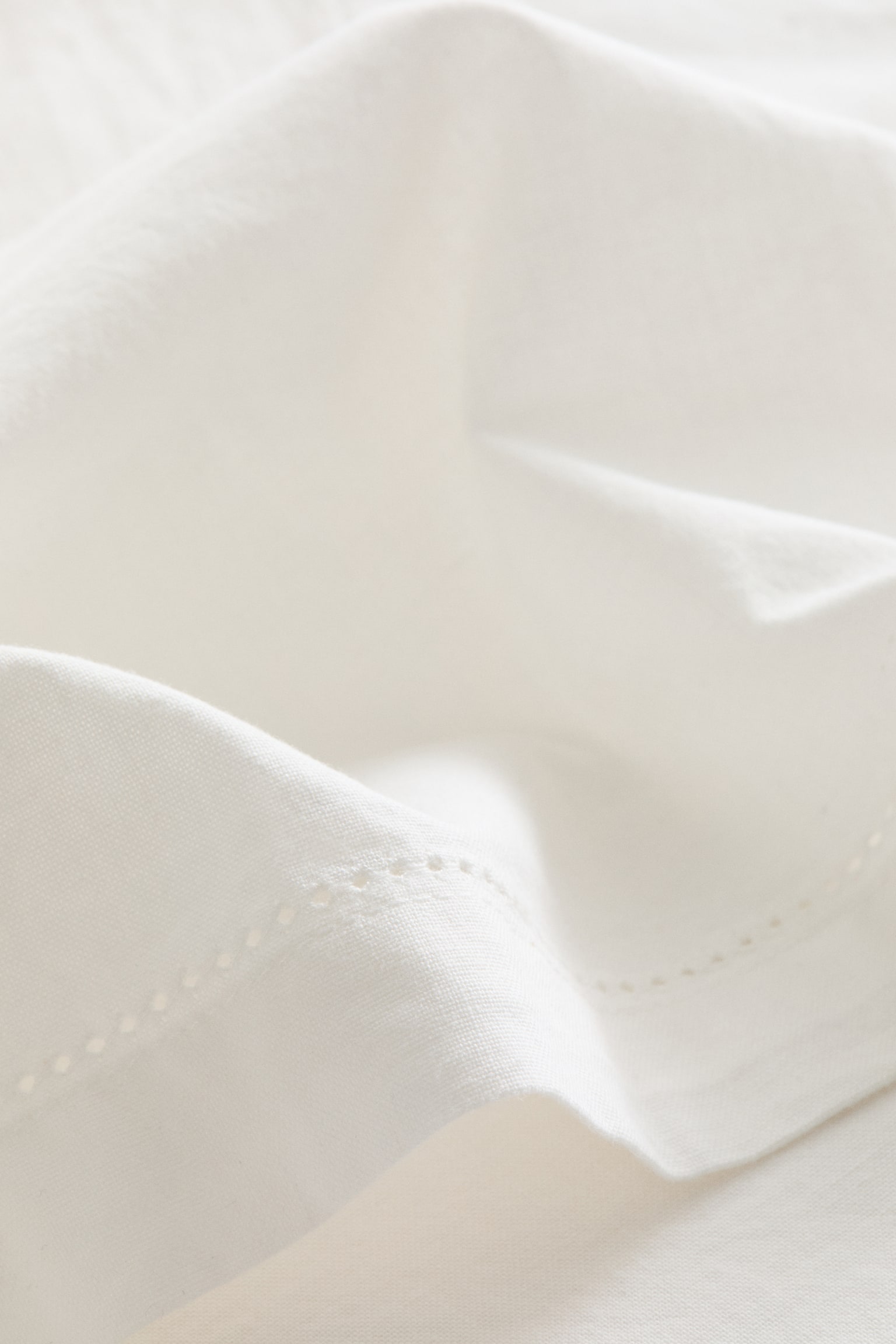 Cotton tablecloth - White/Light beige - 3