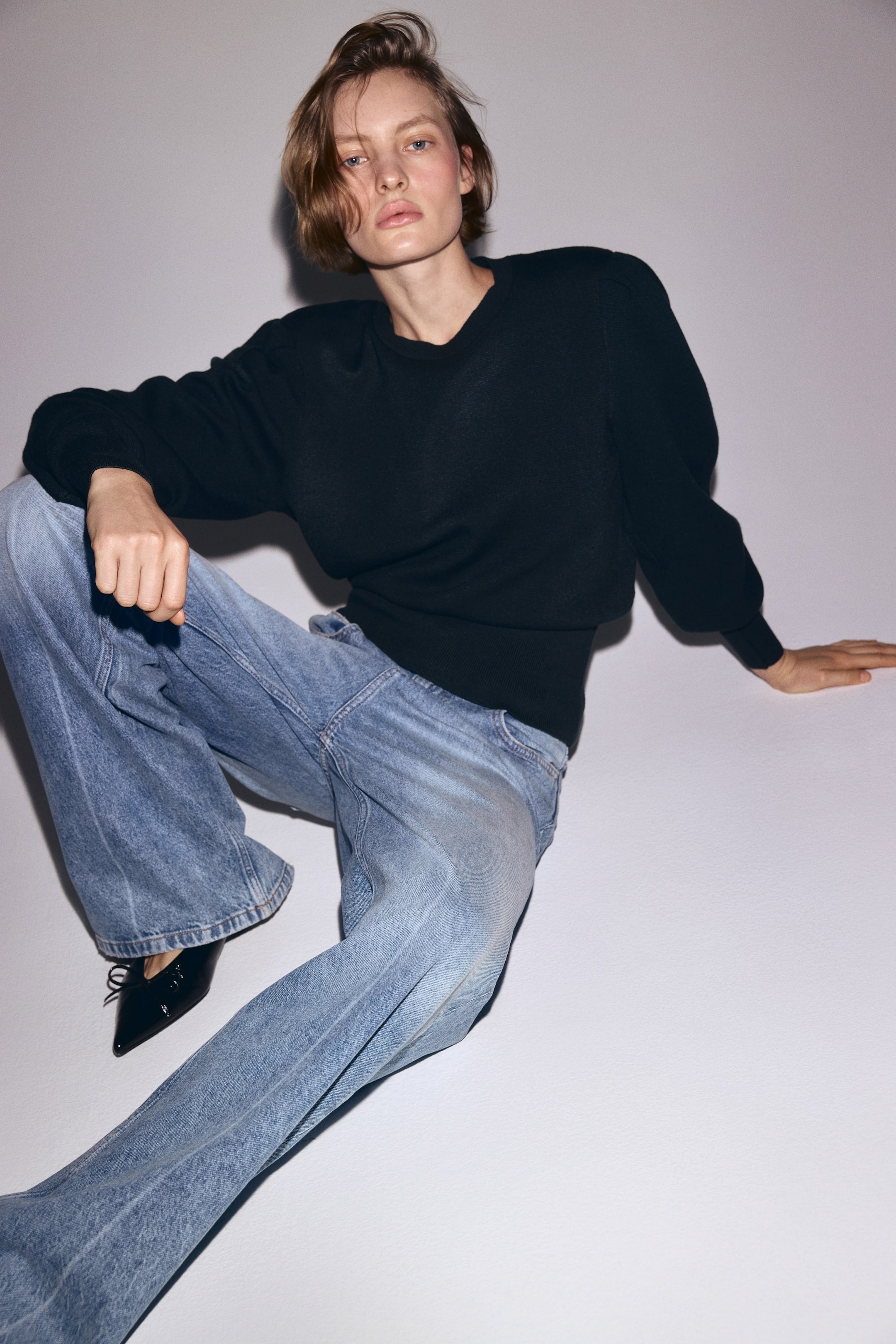 Vis større bilde: Topp med skulderputer - Mørk grønn - DAME | H&M NO 3