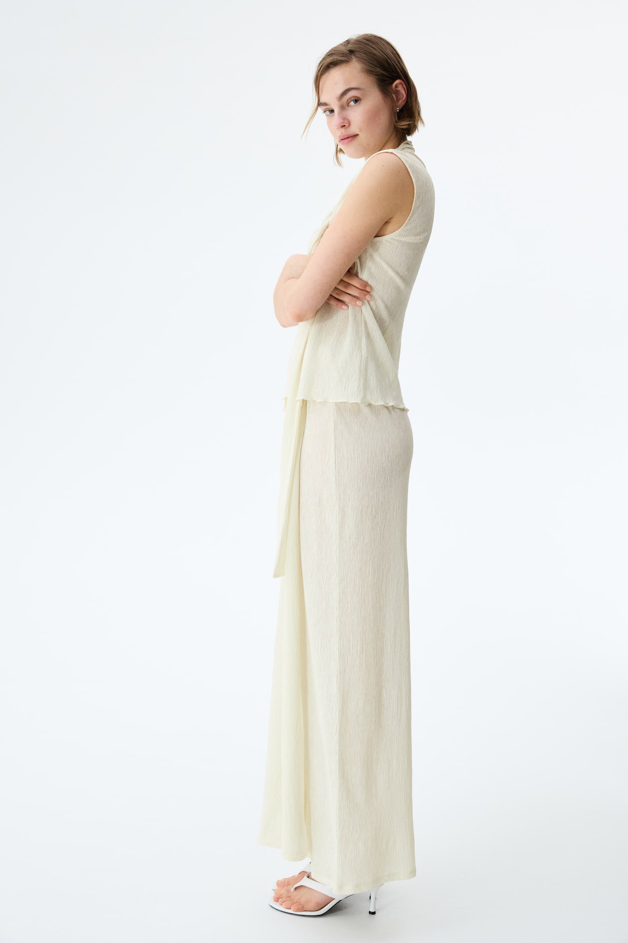 Crinkled Wrapover Pants - image 3