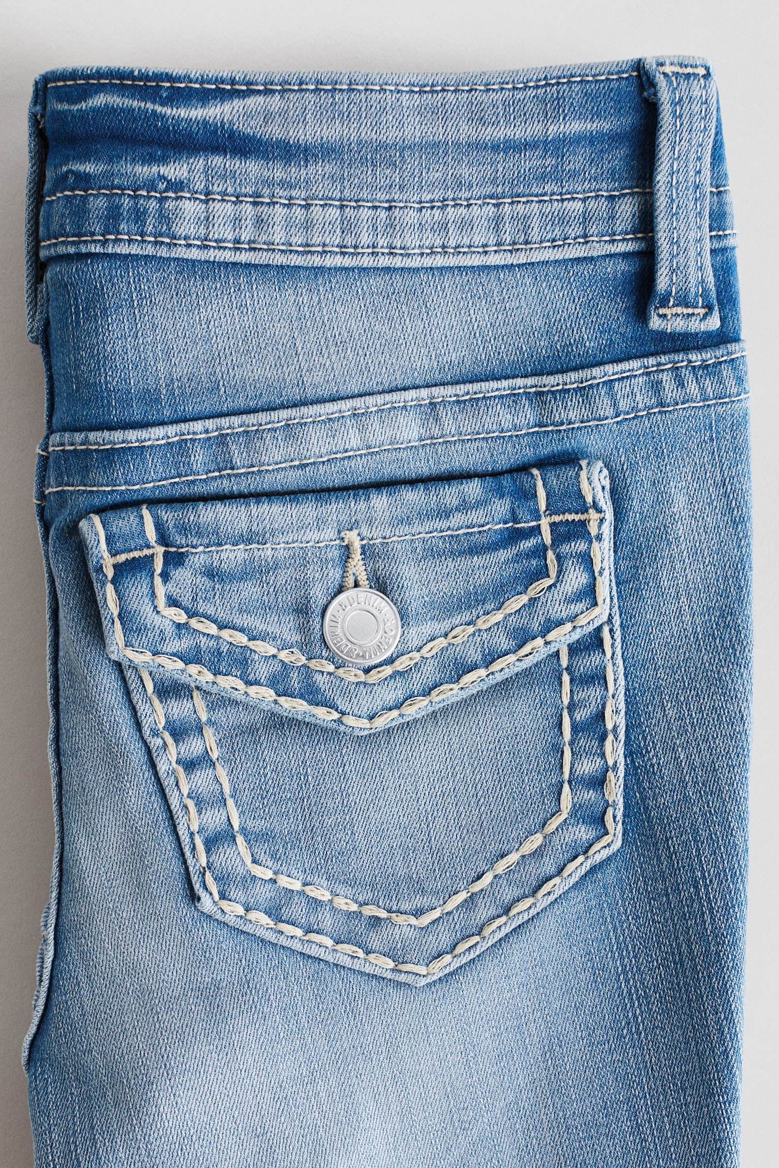 Skinny Fit Bootcut Low Jeans - Denim blue/Light denim blue/Denim grey - 3