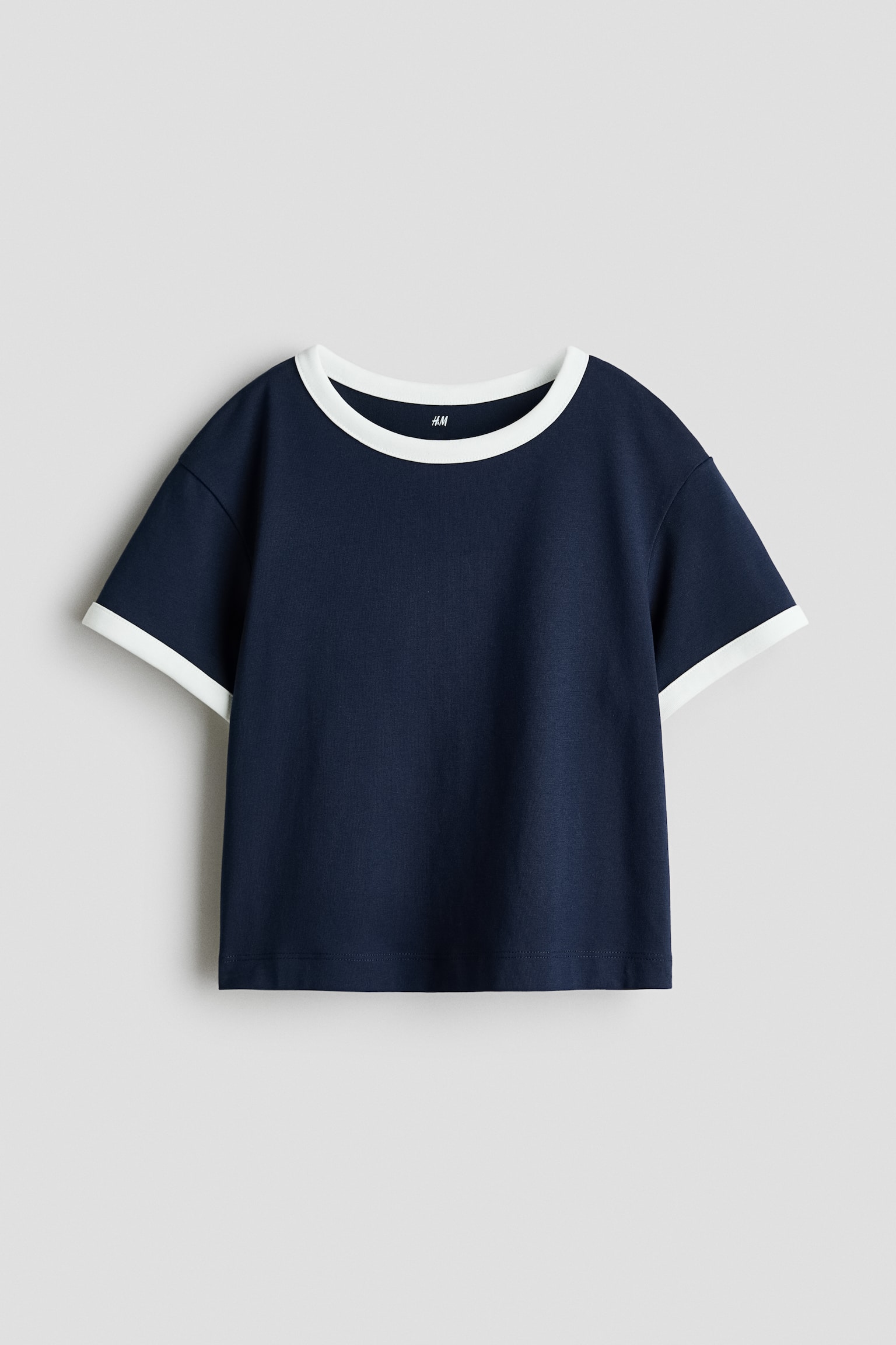 COOLMAX®Tシャツ - ネイビーブルー／ホワイト/ネイビーブルー／ボーダー/ライトパープル／ボーダー/White/Black/クリーム／ライトブルー/ホワイト/ブラック/ブルー／ボーダー/クリーム／ライトパープル/ライトピンク／ボーダー - 1