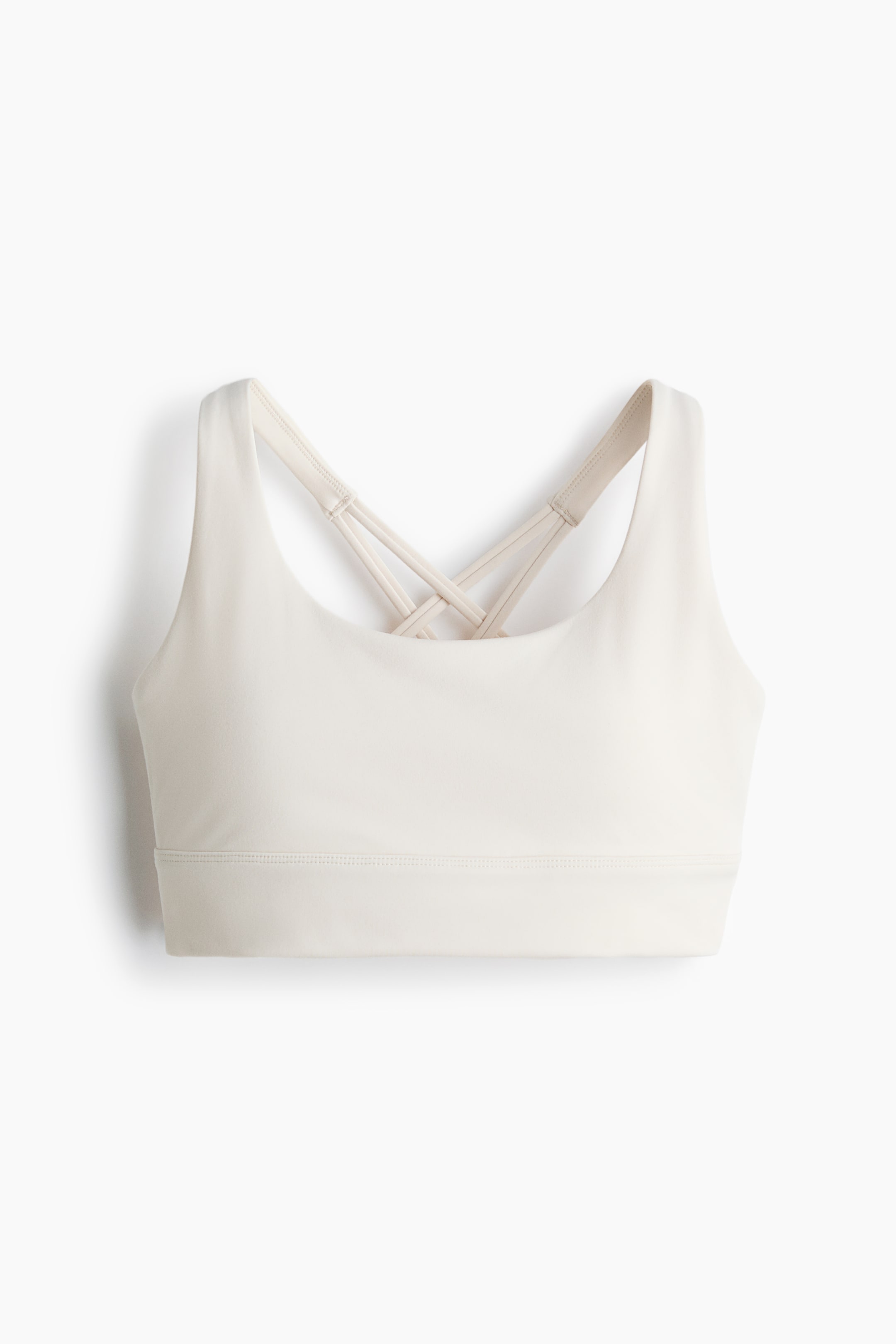 View larger image: Medium Support Sports bra with SoftMove™ - Ivory - Ladies | H&M IN 1