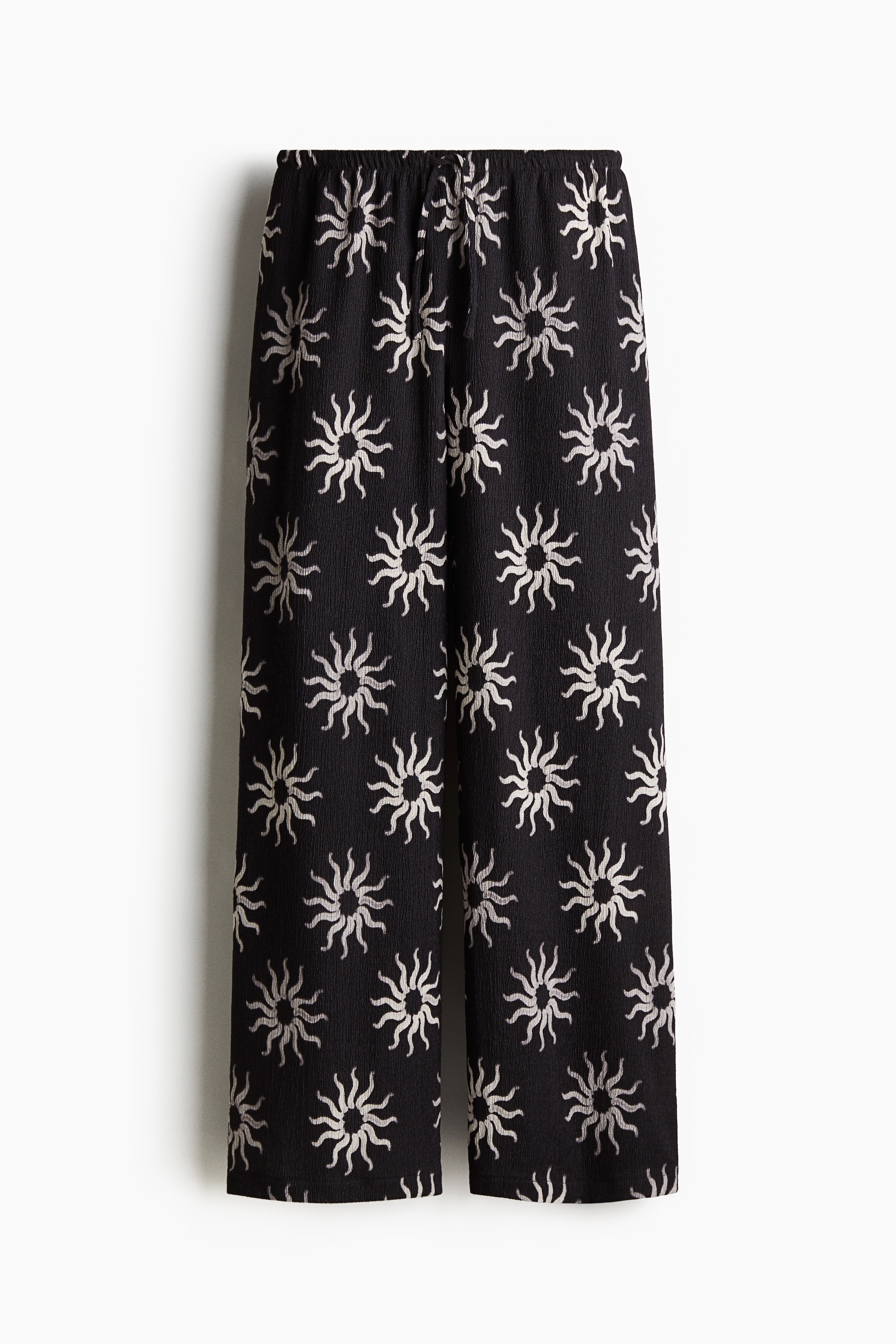 Women's Dark gray/patterned Pants with Drawstring | H&M US
