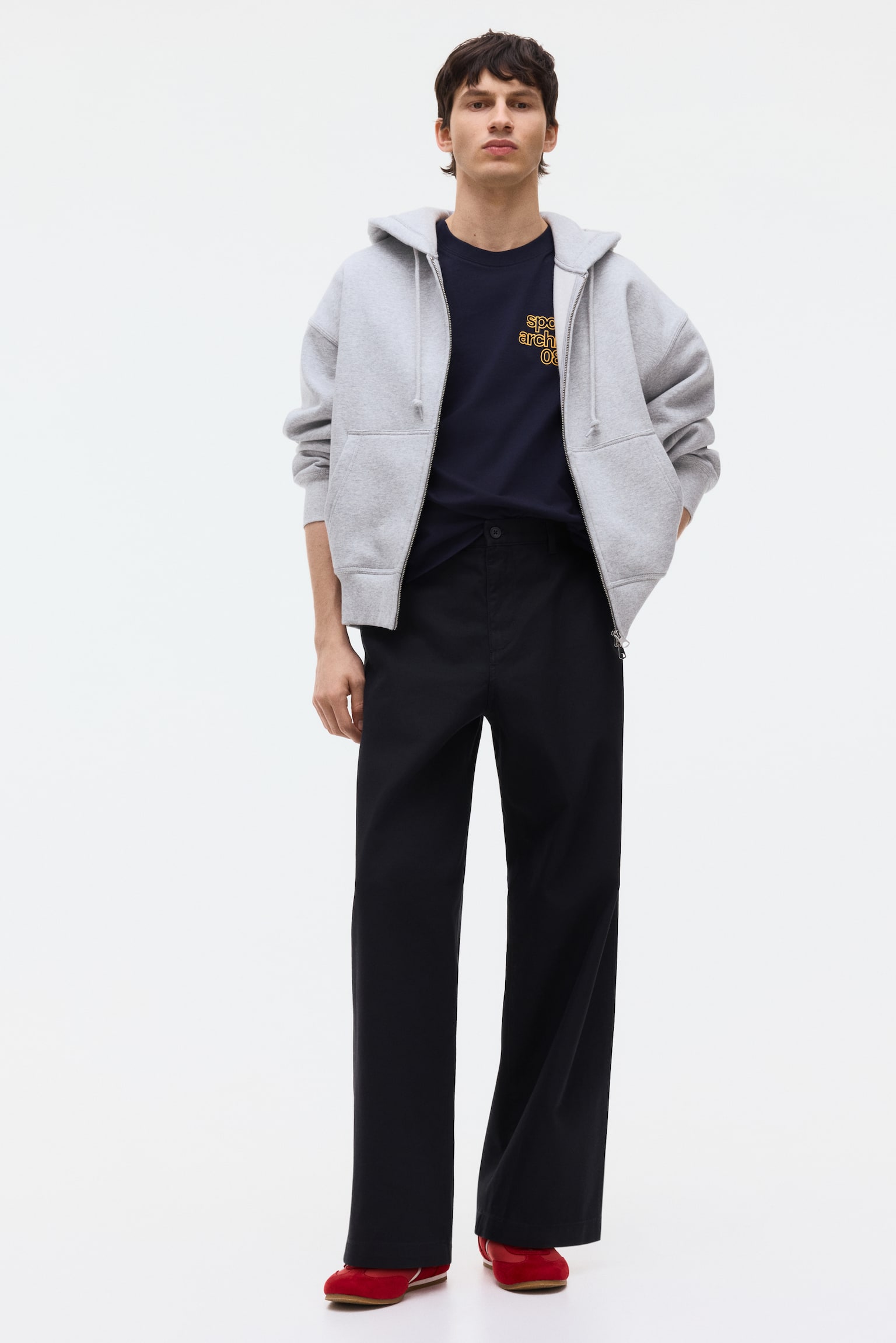 Loose-Fit Printed T-Shirt - Dark gray/Sports Archives 08/White/SoHo NYC/Burgundy/Athletics - 5