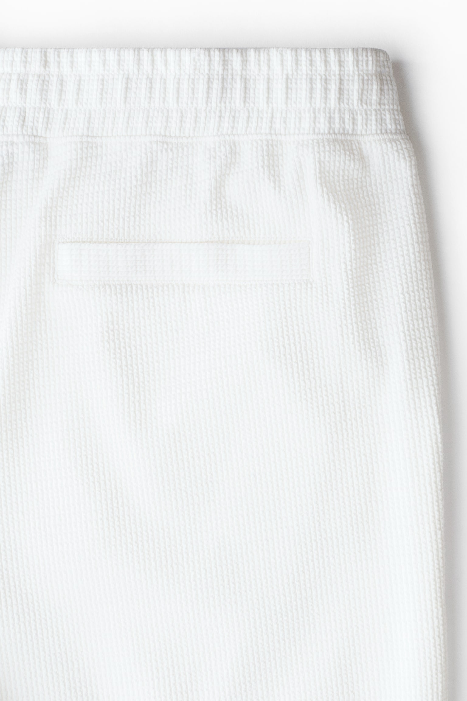 Shorts en punto texturizado - Blanco/Negro - 7