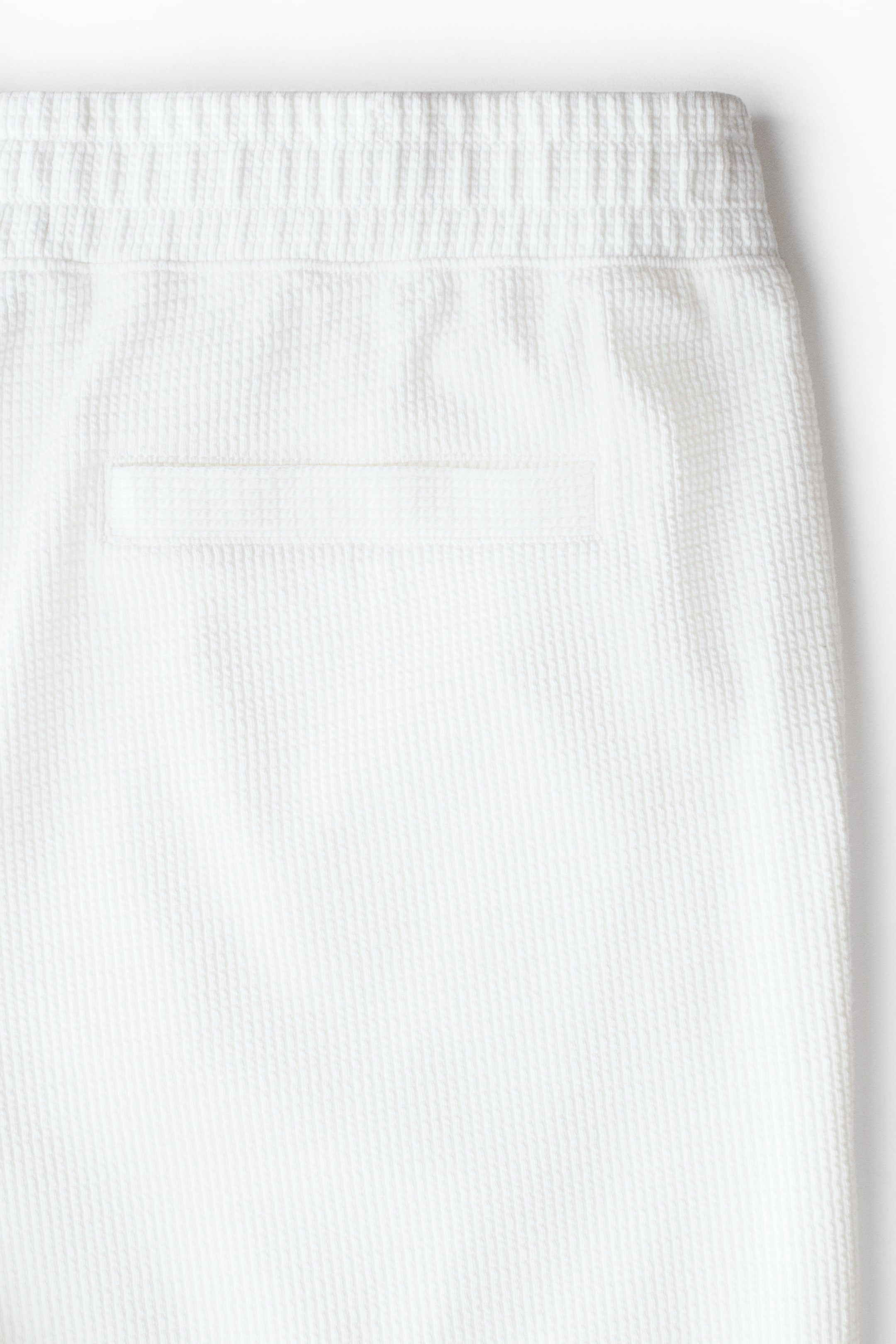 View larger image: Textured jersey shorts - White - Men | H&M SG 3