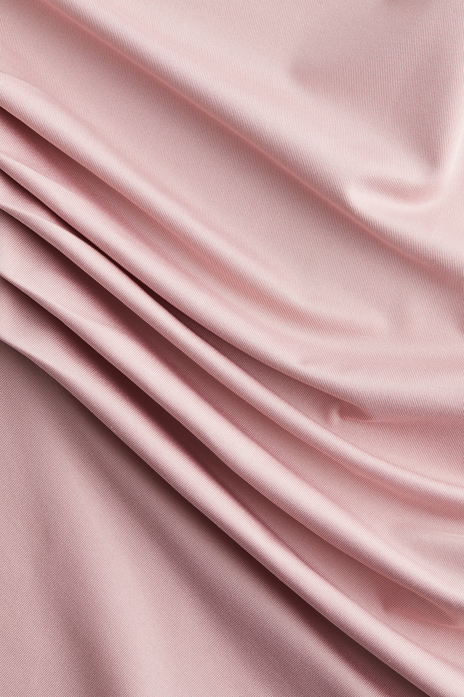 Áo lệch vai xếp rủ - Màu hồng nhạt/Màu xanh lá pastel - 6