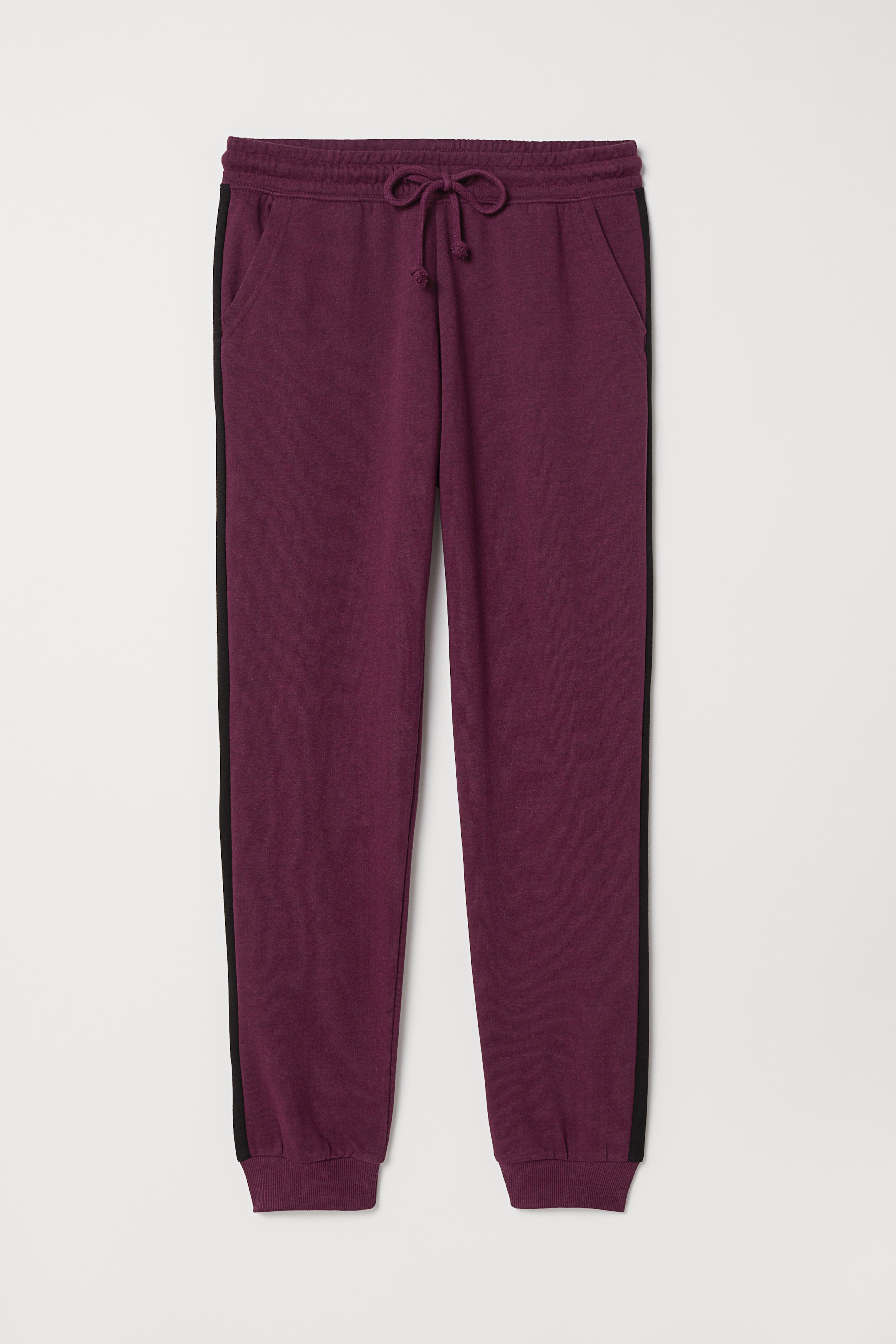 Dark fashion purple sweatpants