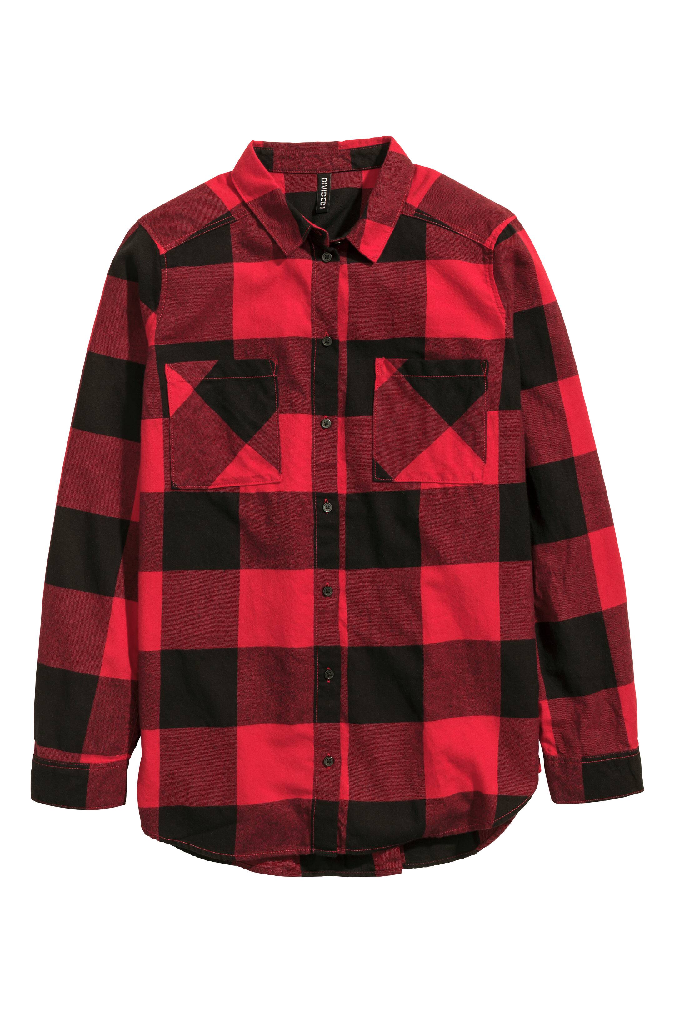 Grotere afbeelding bekijken: Flanellen hemd - Rood - DAMES | H&M BE 1