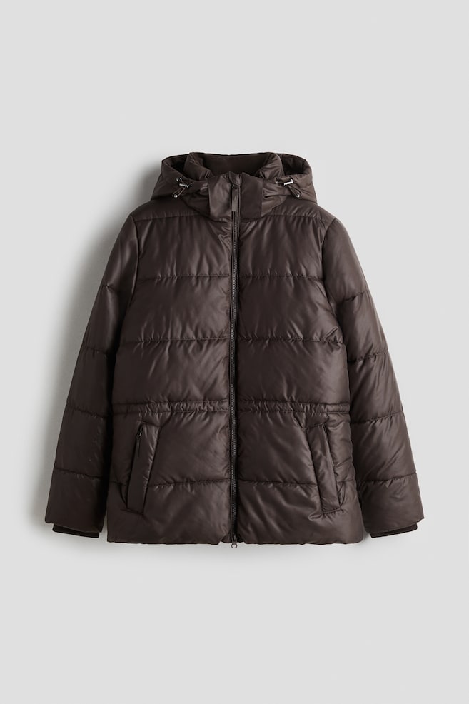 Wattierte Jacke mit ThermoMove™ - Kaffeebraun - 1