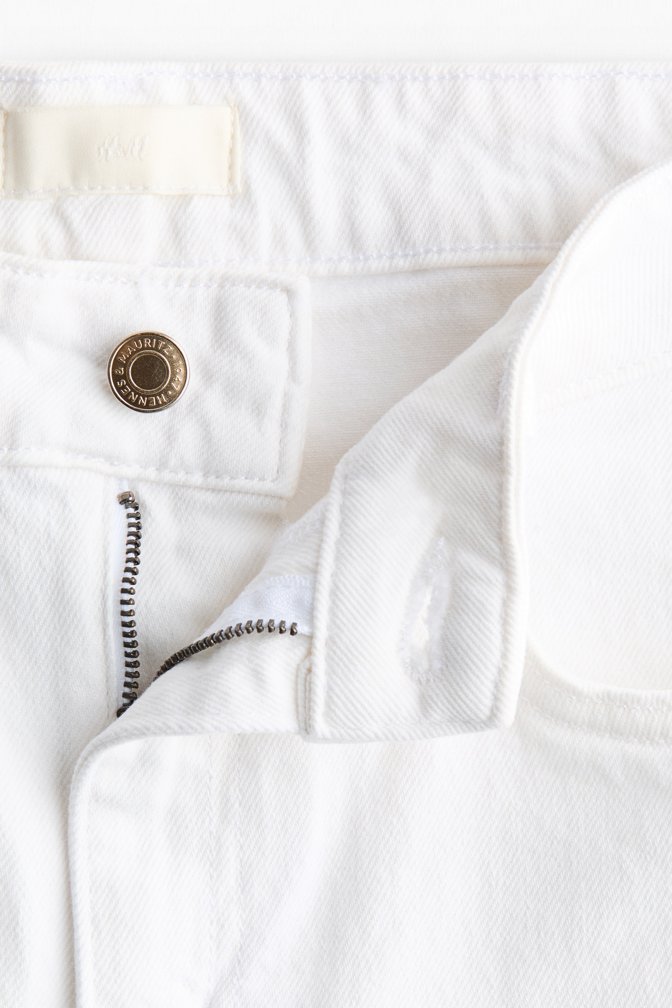 이미지 확대 보기: 하이웨이스트 와이드 진 - 화이트 - 여성 | H&M KR 3