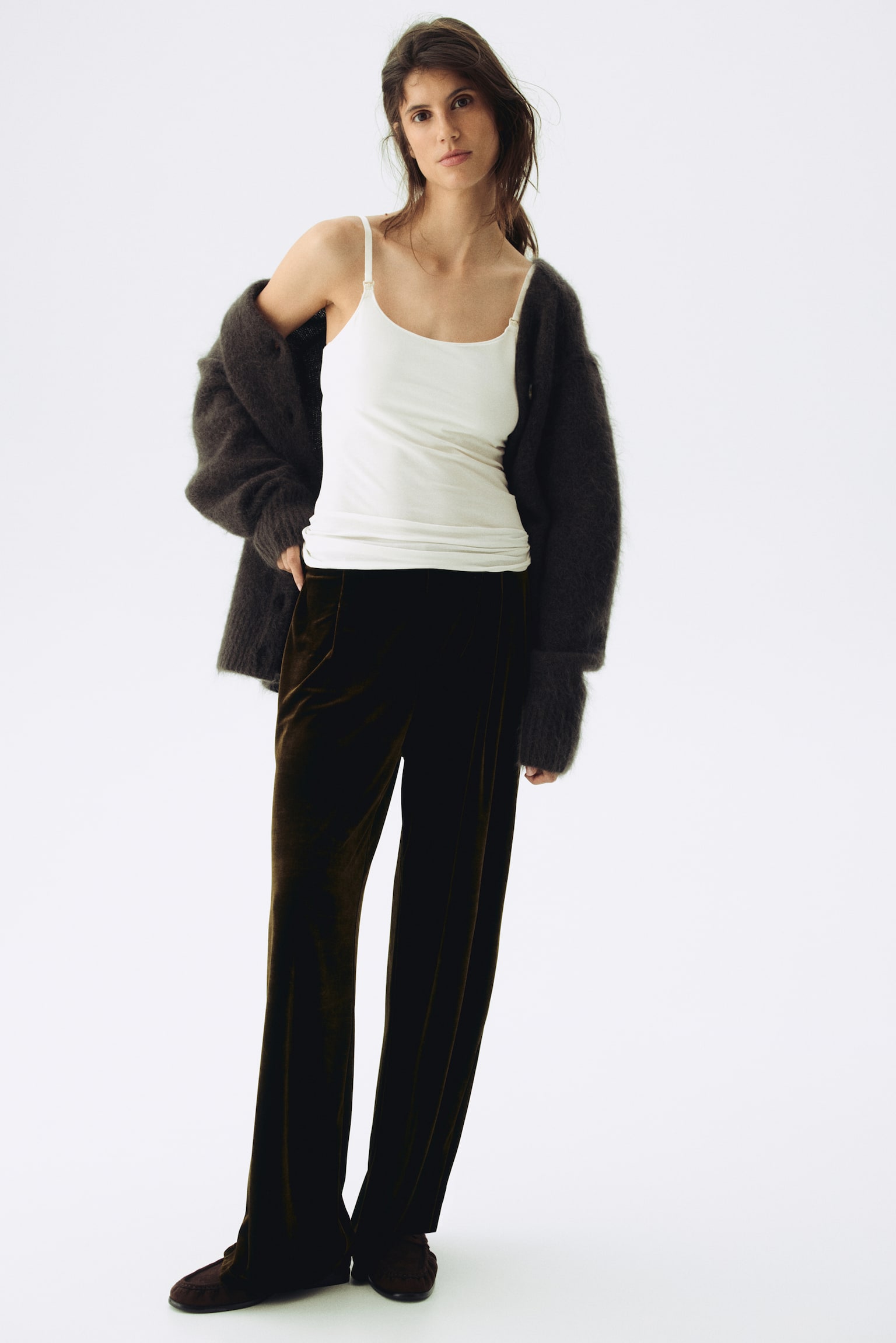 MAMA מארז 3 גופיות הנקה - לבן/ירוק מרווה/בז' בהיר/שחור/לבן - 3