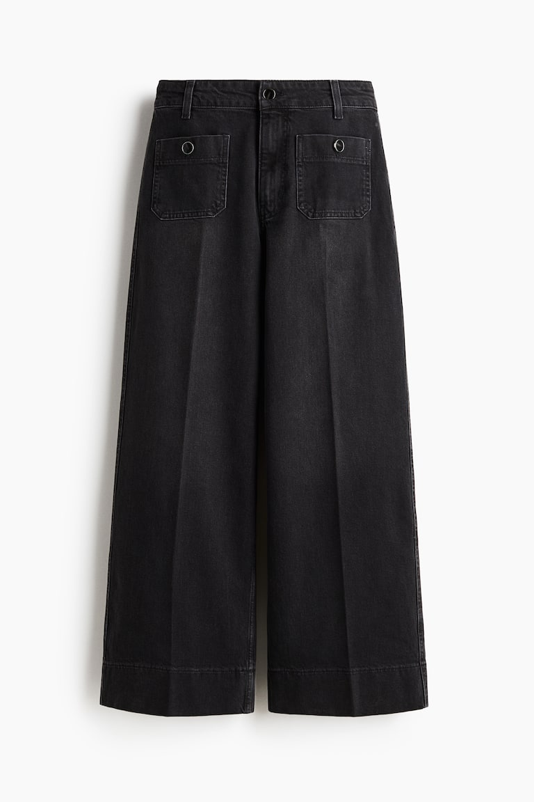 Wide High Ankle Jeans