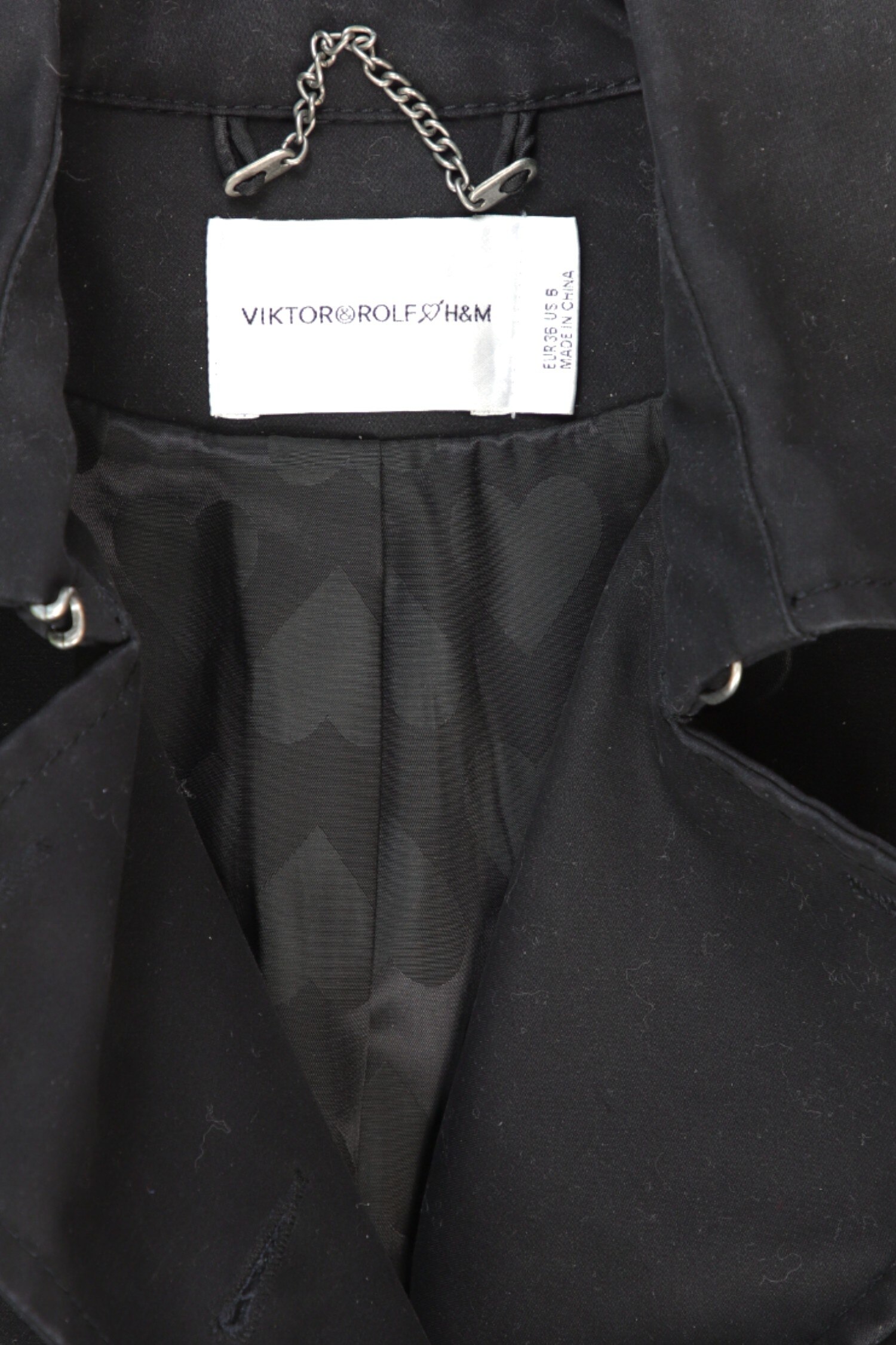 Viktor & Rolf X H&M Womens Coat Size 36 EU - Basic Black Viktor & Rolf X H&M Womens Coat Size 36 EU - Basic Black