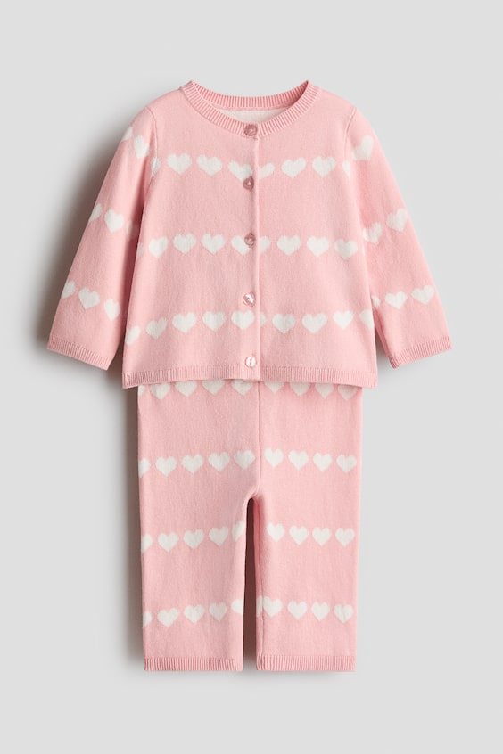 Детские топы H&M 2-Piece Fine-Knit Cotton Set