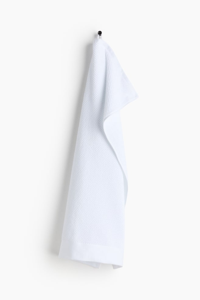Cotton Terry Hand Towel - White/Dusty blue/Light beige/Taupe/Dark green/Sage green/Black/Dark brown/Black/Orange/Sage green/White/Light dusty blue/Dark brown/Dark green - 1