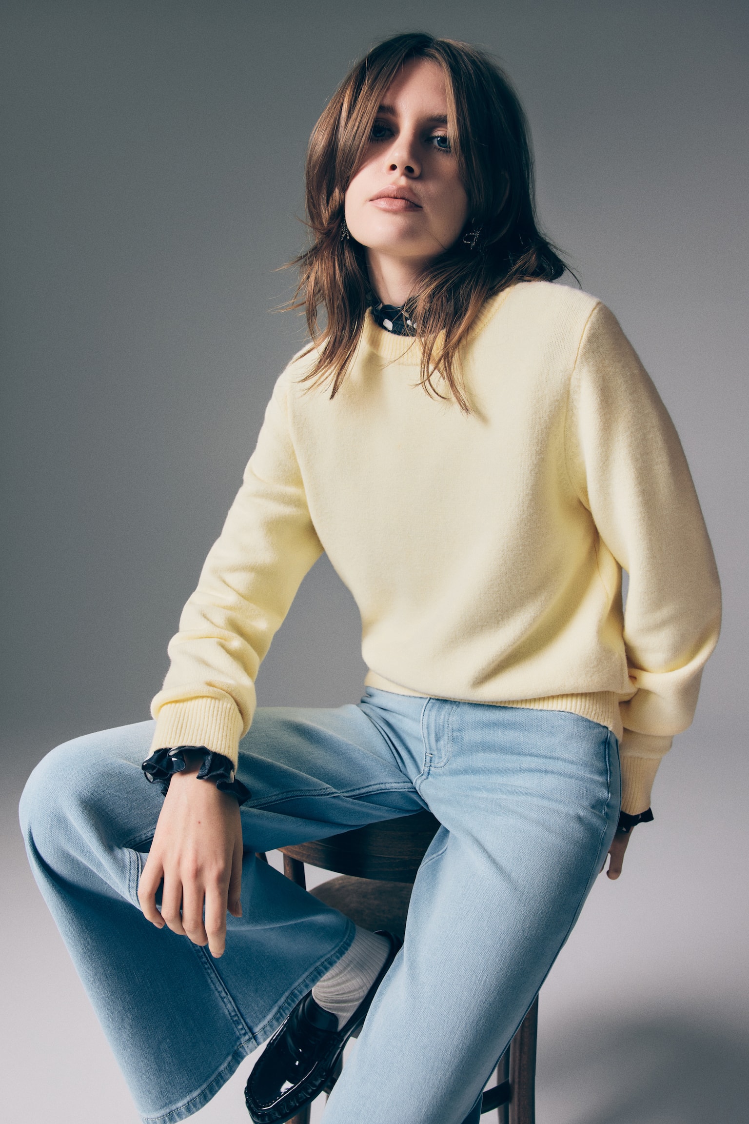 Jumper - Light yellow/Light blue/Light grey marl - 5