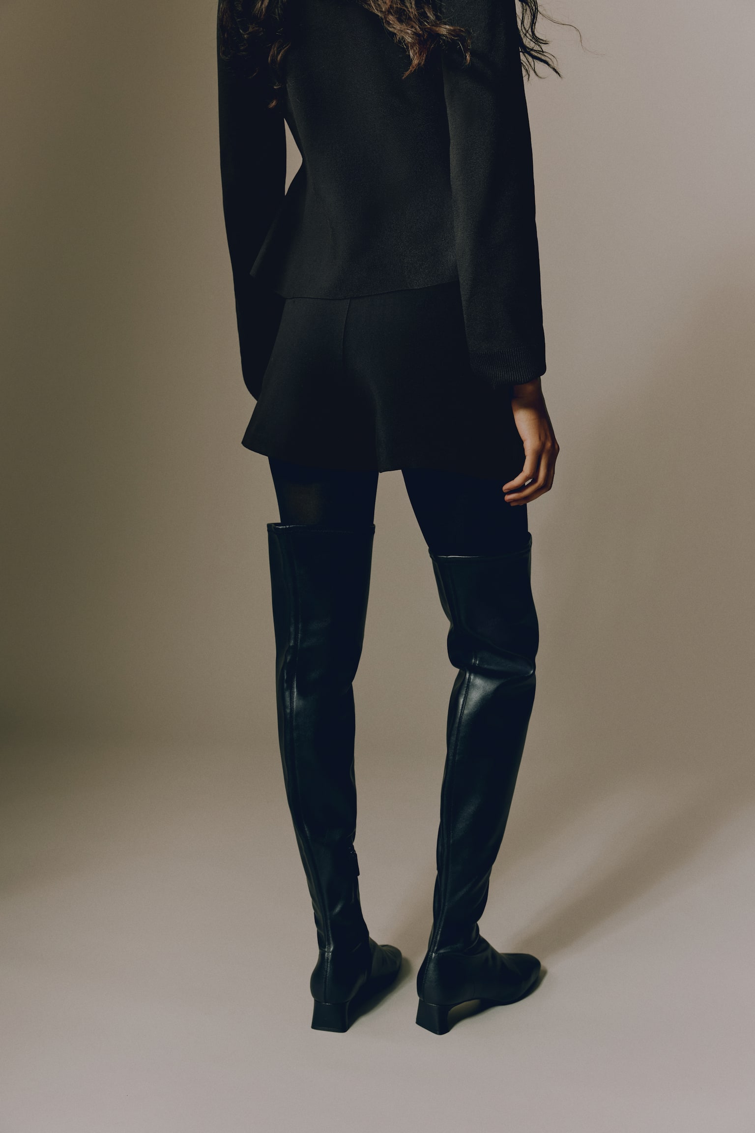 Wrap Skort - Black - 3