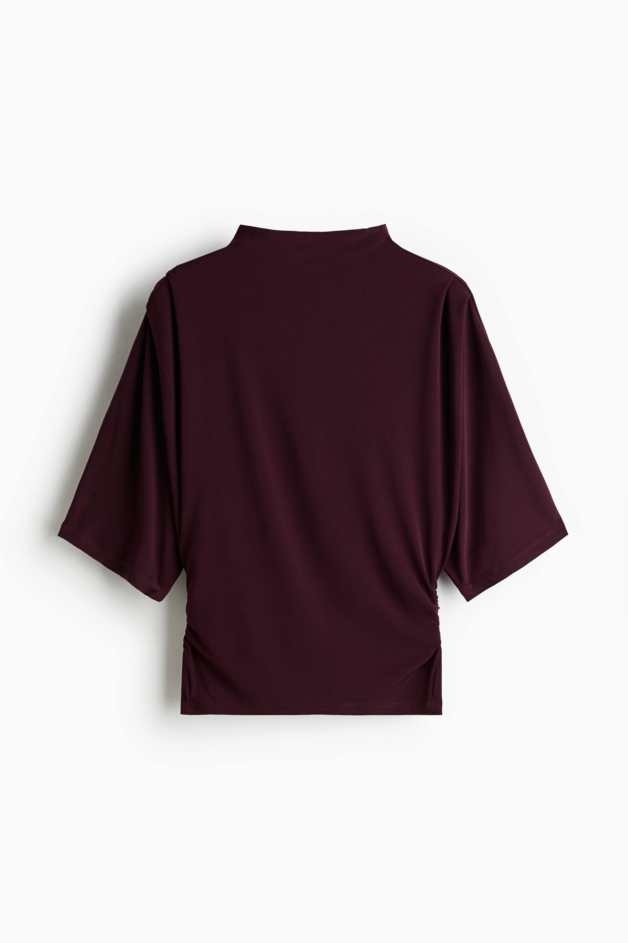 Büyük resmi görüntüle: Drapeli Üst - Koyu kırmızı - KADIN | H&M TR 1