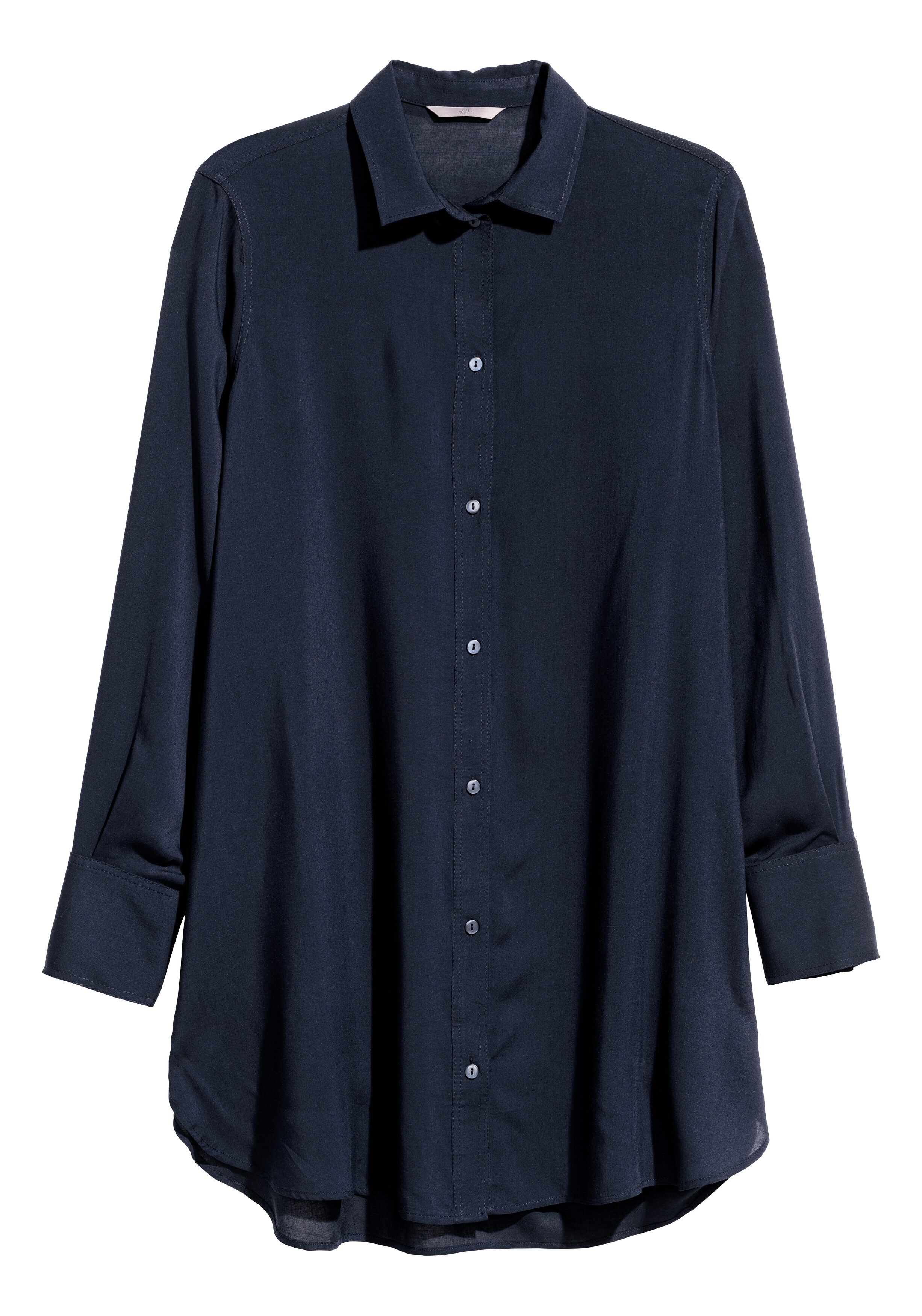Chandail Rayé H&M - Style Tunique/Pull Robe - Taille S - Couleurs Rose Et Bleu Marine - Occasion Très Bon État
