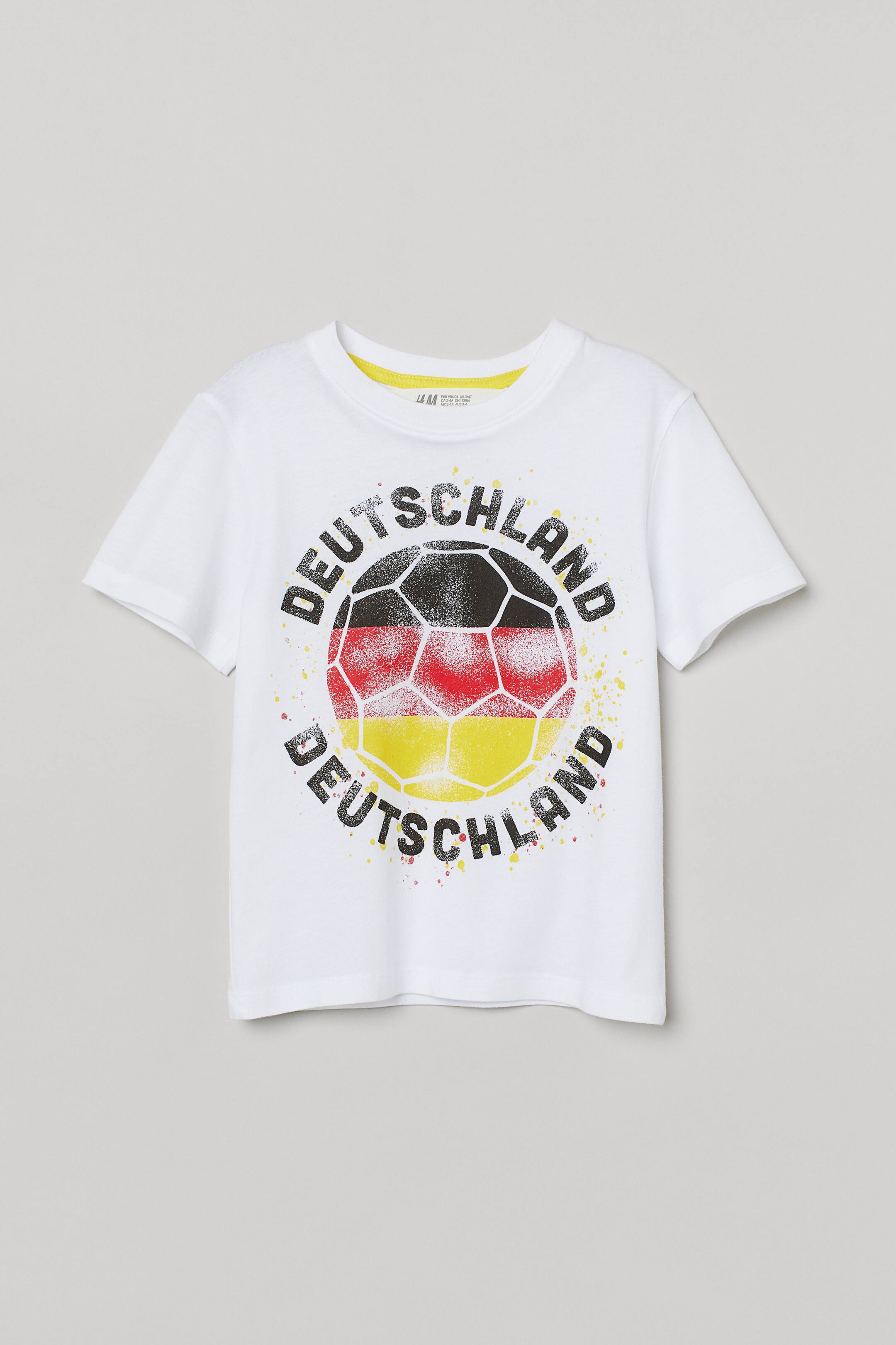 View larger image: Football-print T-shirt - White/Deutschland - Kids | H&M IE 1
