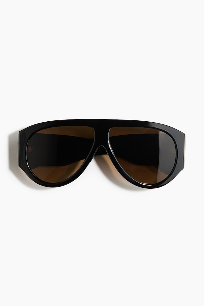 Polarized Sunglasses - Black/Brown/tortoiseshell pattern - 1