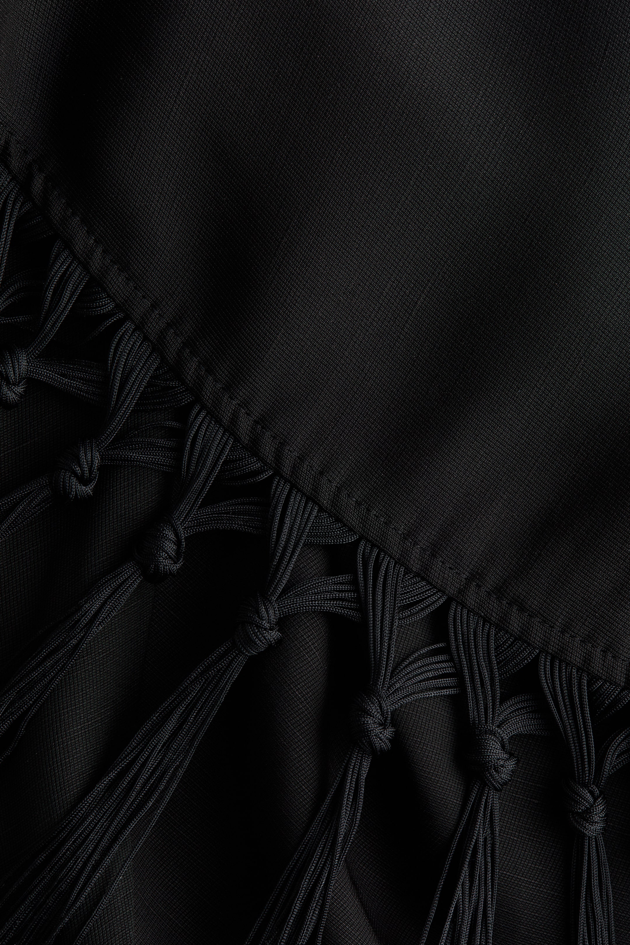 Linen-Blend Scarf-Detail Dress